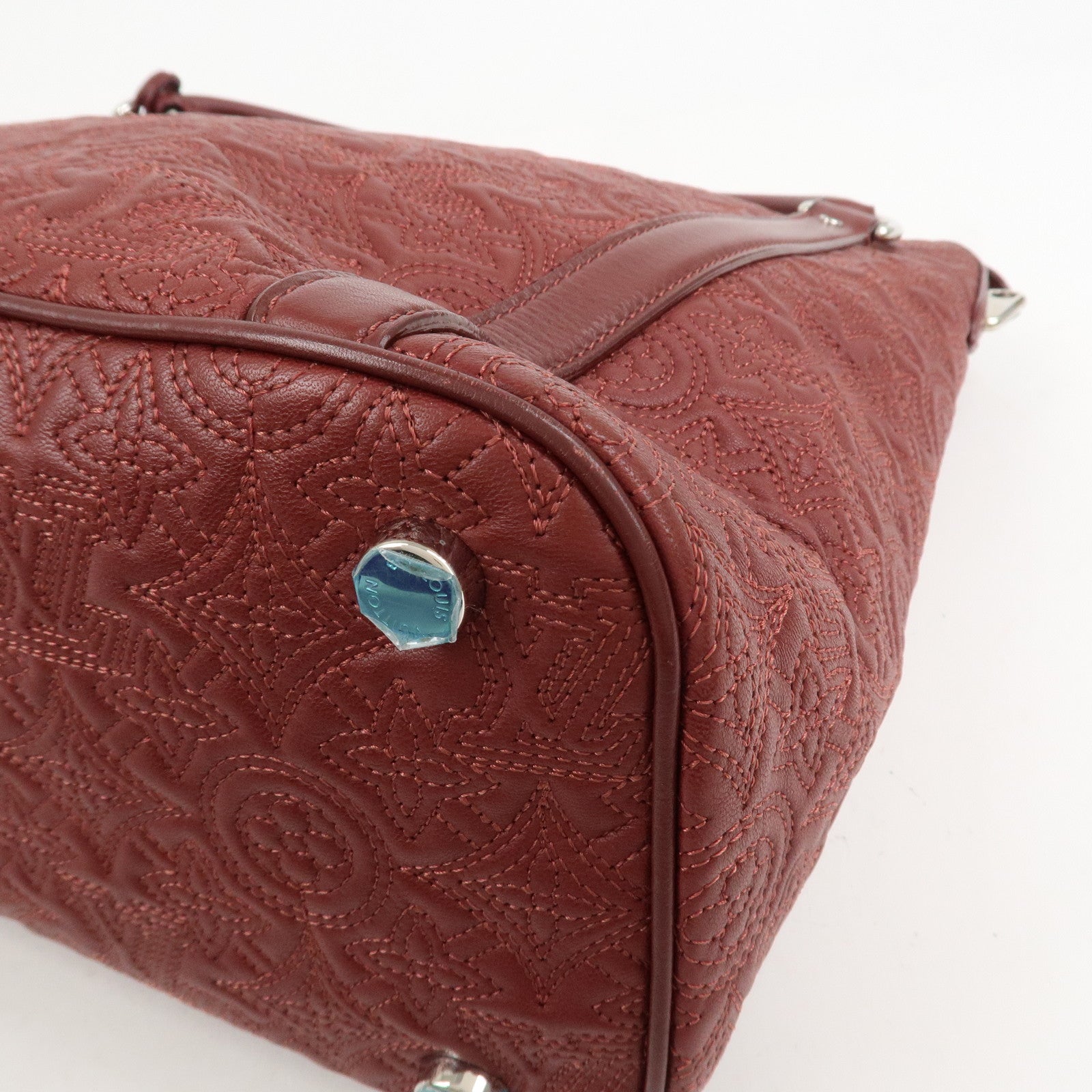 Louis Vuitton Monogram Antheia Ixia MM Lamb Skin 2Way Bag Red M97062