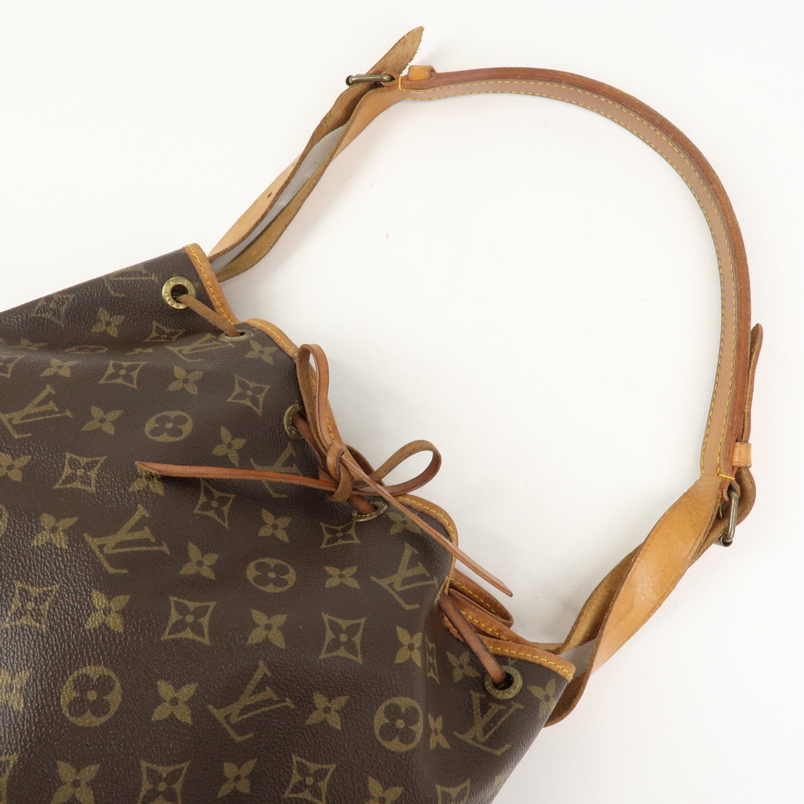 Louis Vuitton Monogram Petit Noe Shoulder Bag Brown M42226