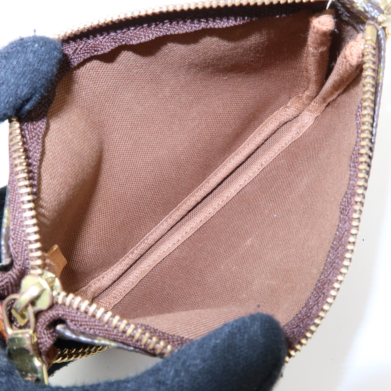 Louis Vuitton Monogram Mini Pochette Accessoires Hand Bag M58009