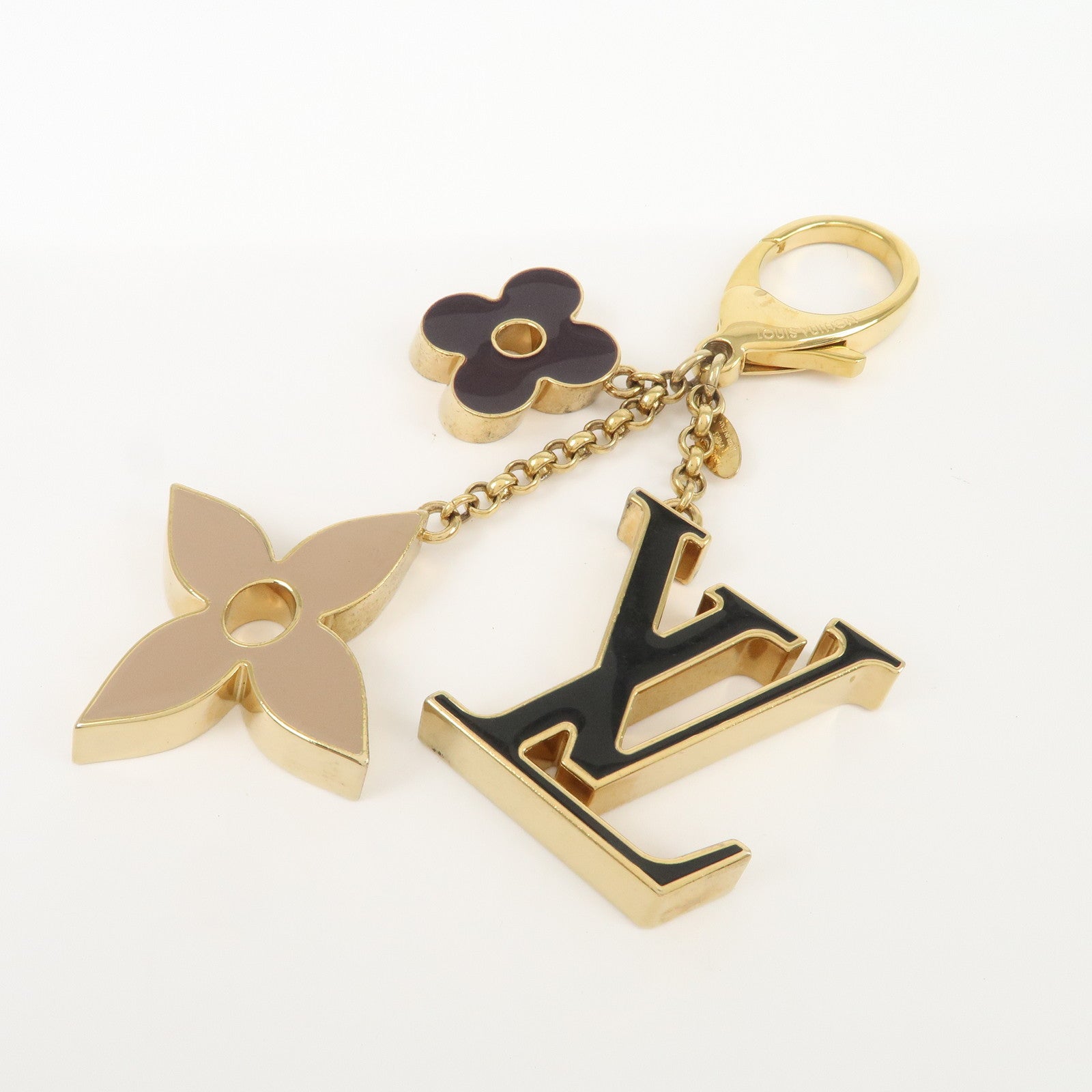 Louis Vuitton Fleur de Monogram Key Chain Bag Charm M67119