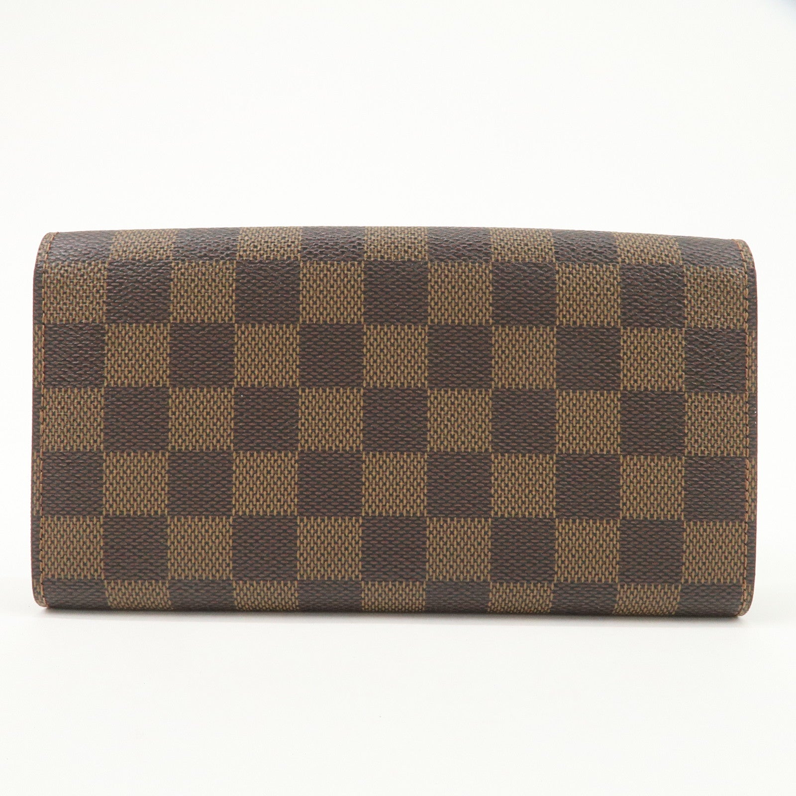 Louis Vuitton Damier Canvas Portefeuille Sarah Wallet Brown N61734