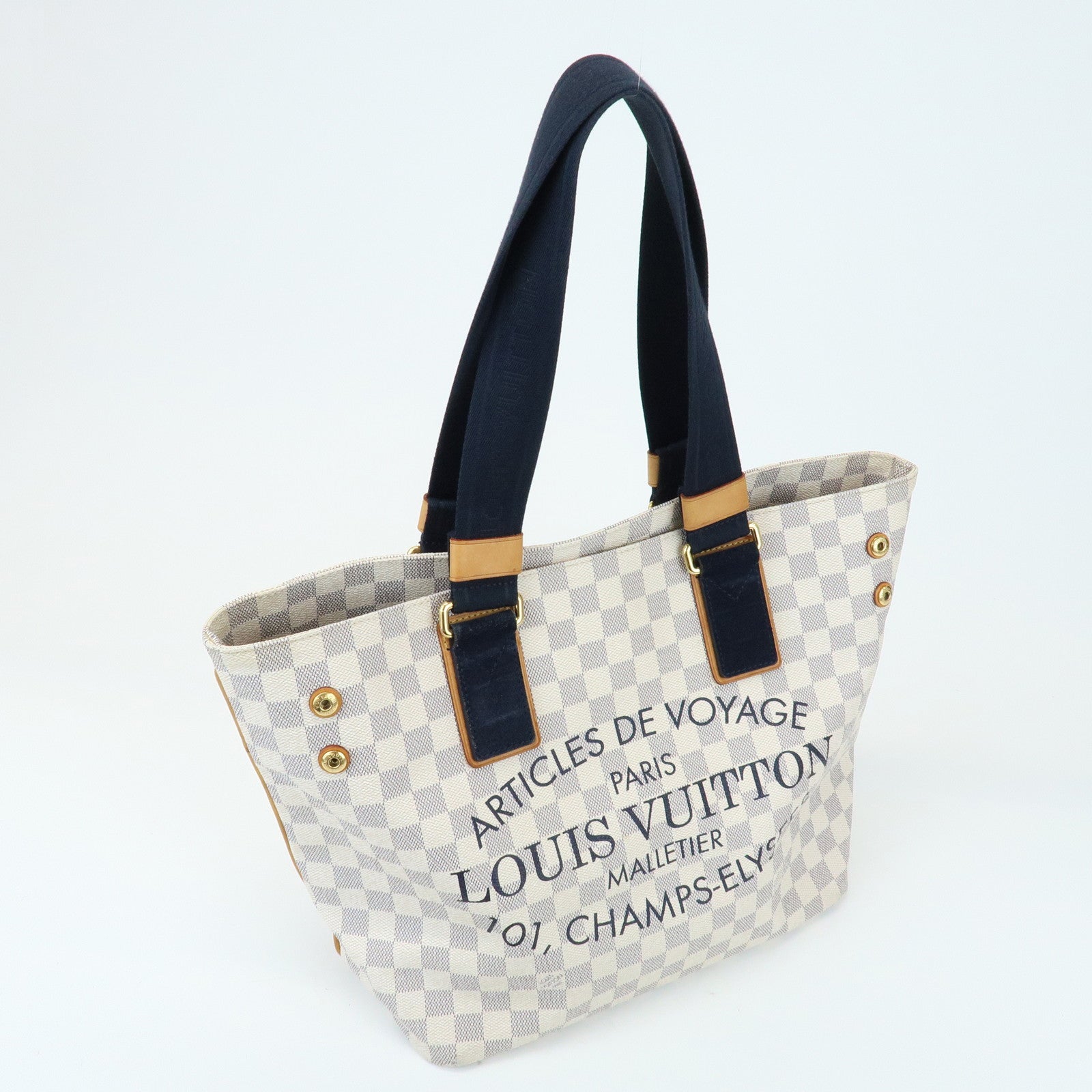 Louis Vuitton Damier Azur Planete Soleil Cabas PM Tote Bag N41179