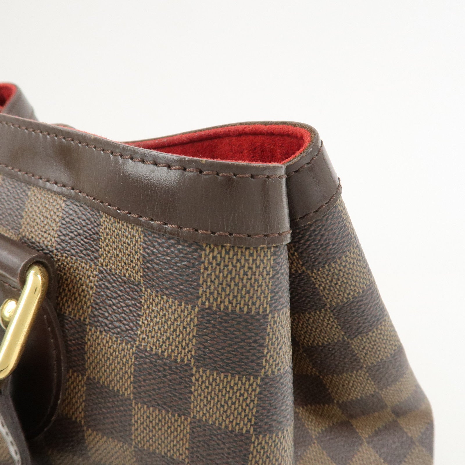Louis Vuitton Damier Ebene Hampstead PM Hand Bag Tote Bag N51205