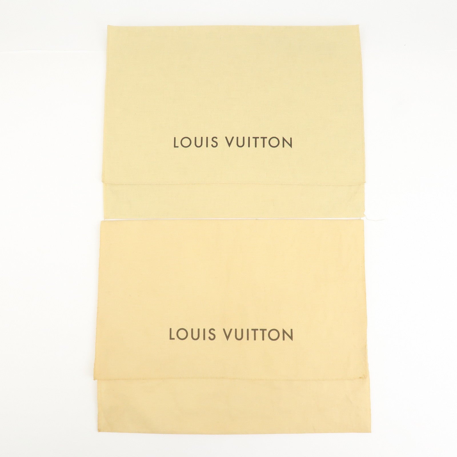 Louis Vuitton Set of 12 Dust Bag Storage Bag Flap Beige