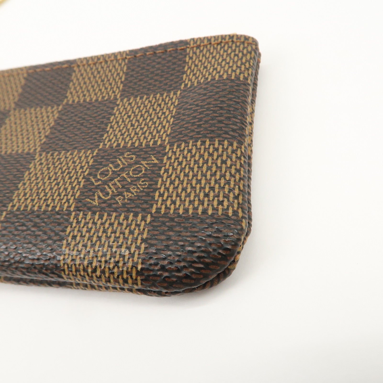 Louis Vuitton Damier Pochette Cles Coin Case Damier Ebene N62658