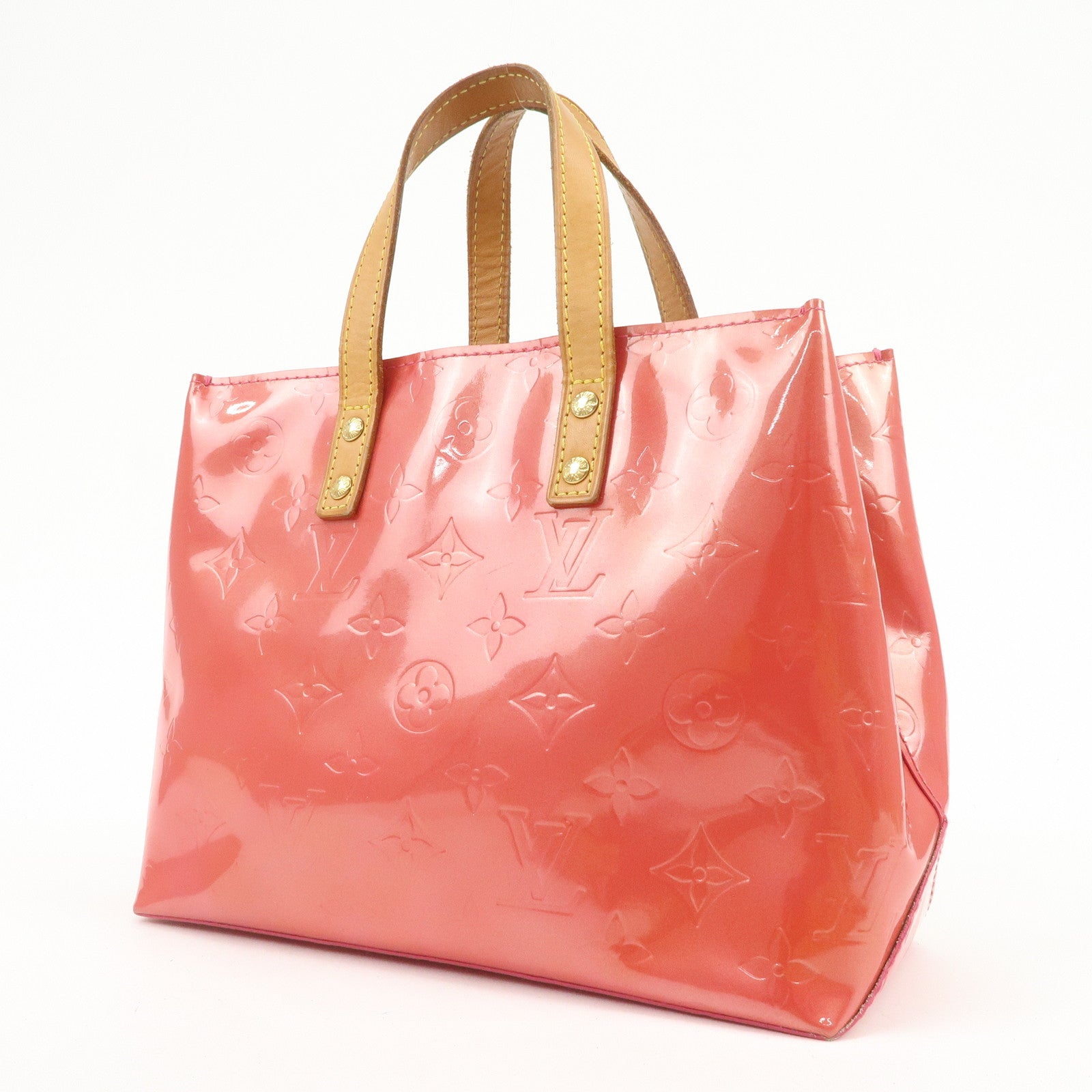 Louis Vuitton Monogram Vernis Lead PM Hand Bag Framboise M9132F