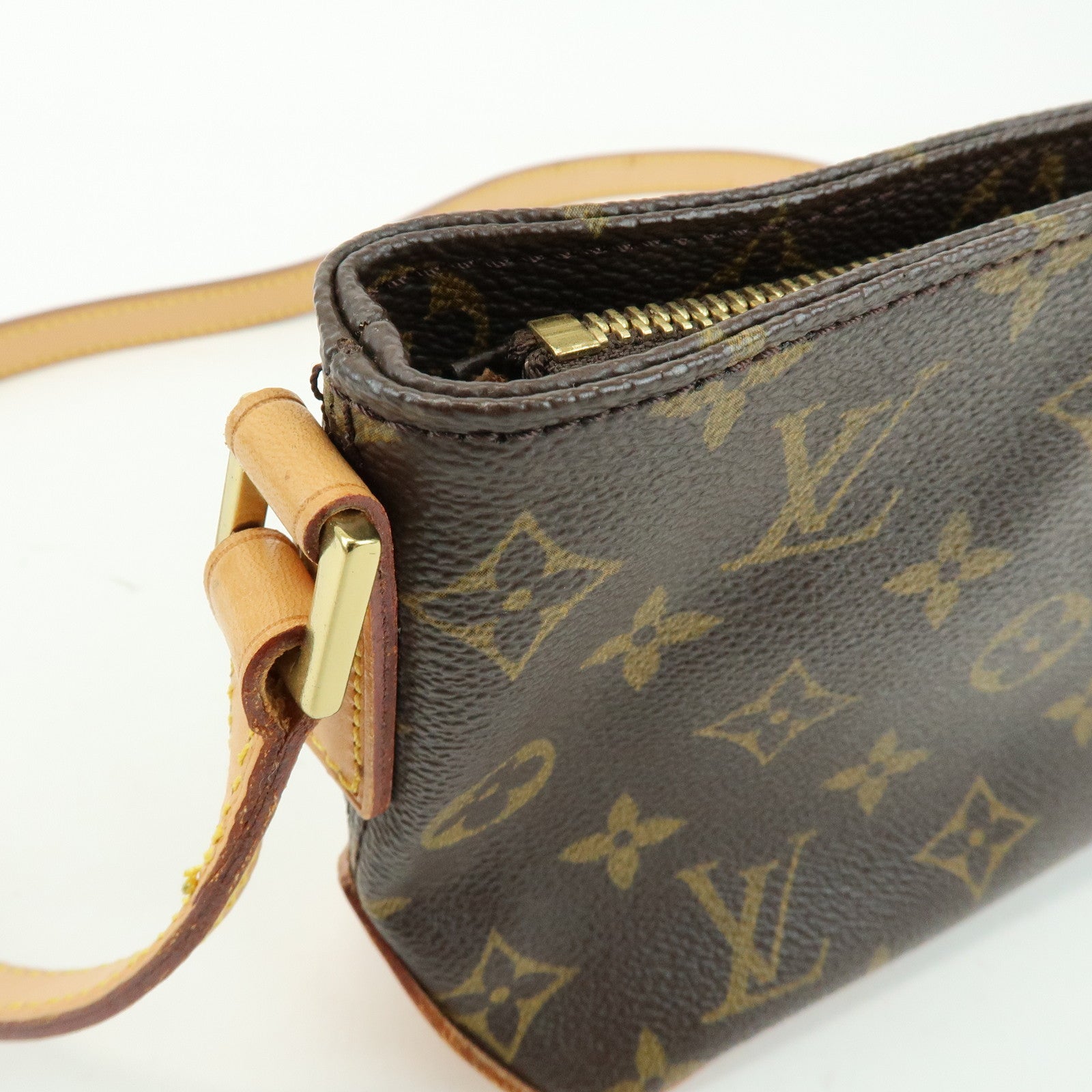 Louis Vuitton Monogram Trotteur Canvas Leather Shoulder Bag M51240