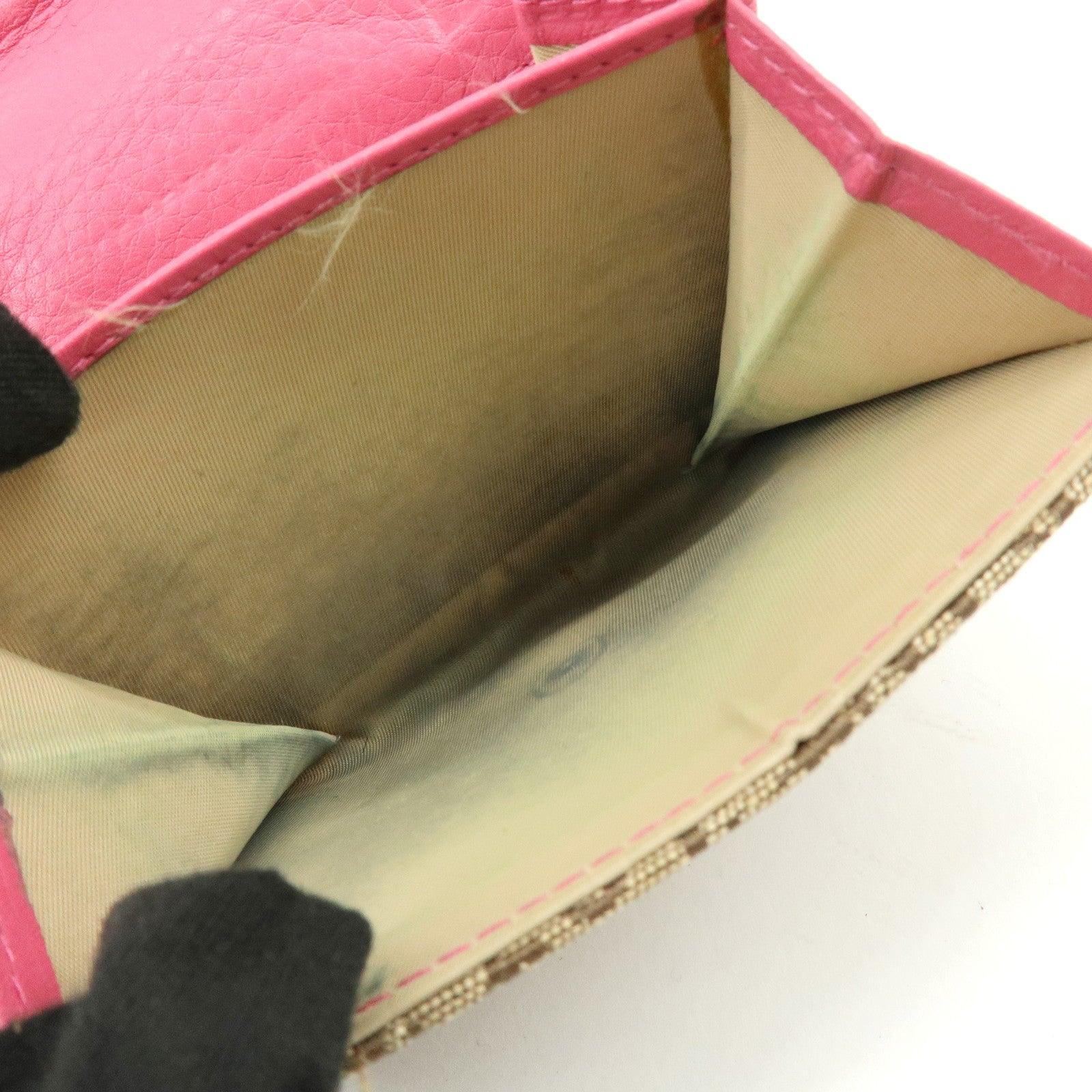 Christian Dior Street Chic Trotter Jaquard Canvas Leather Wallet