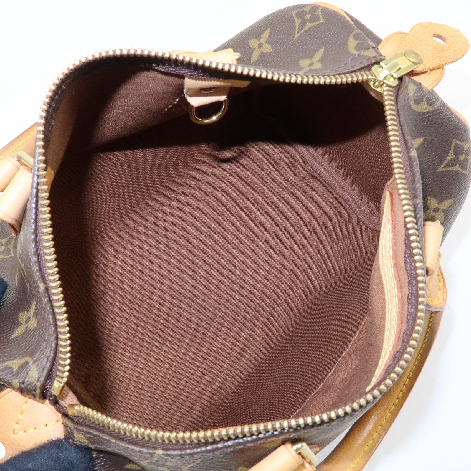 Louis Vuitton Monogram Speedy 25 Boston Bag Hand Bag Brown M41528