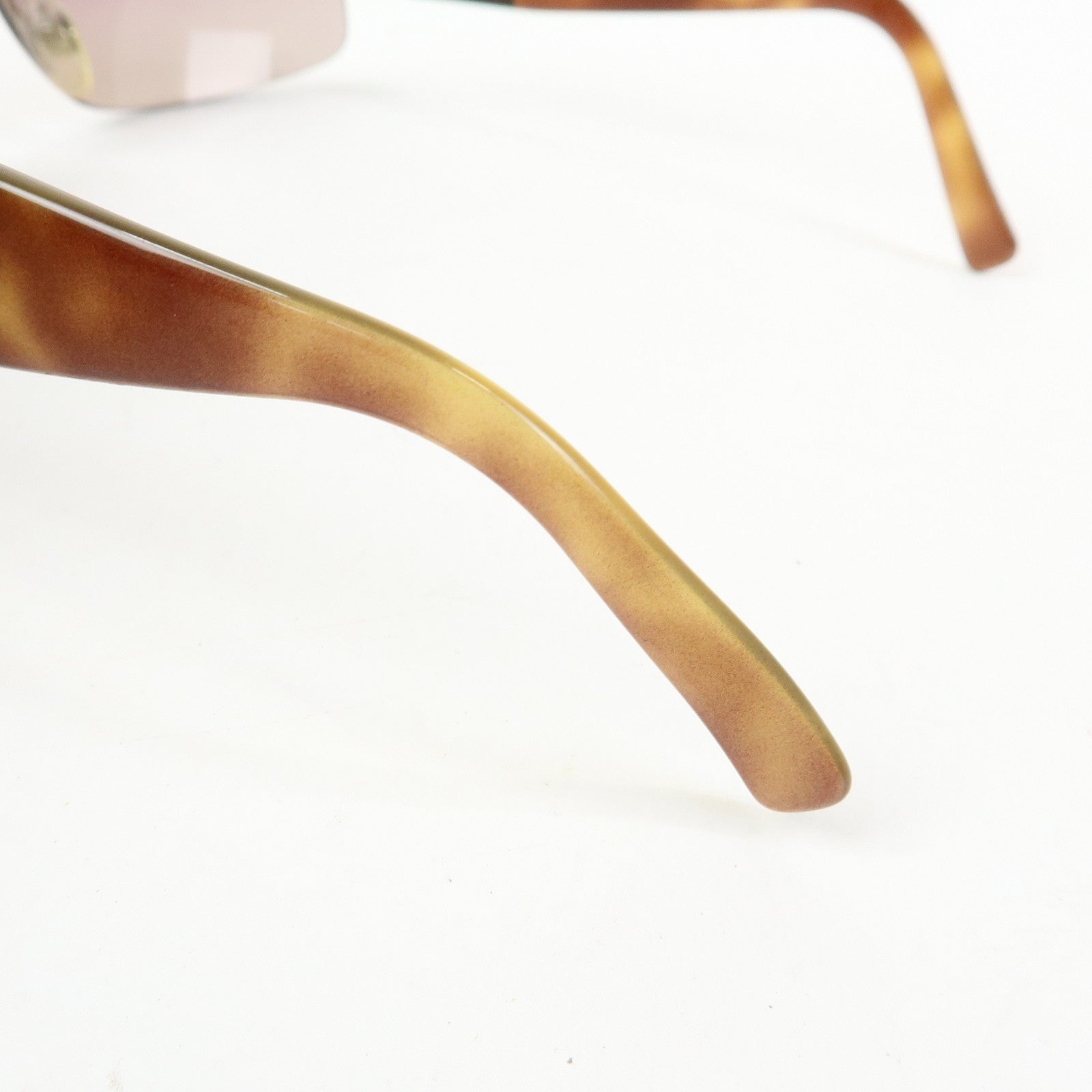 CHANEL Plastic Rhinestone Sunglasses 62□16 Brown 41117-B