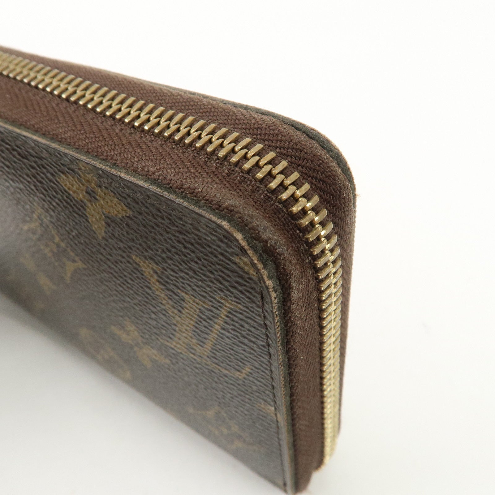 Louis Vuitton Set of 2 Monogram Canvas Round Zippy Long Wallet M60017 Used