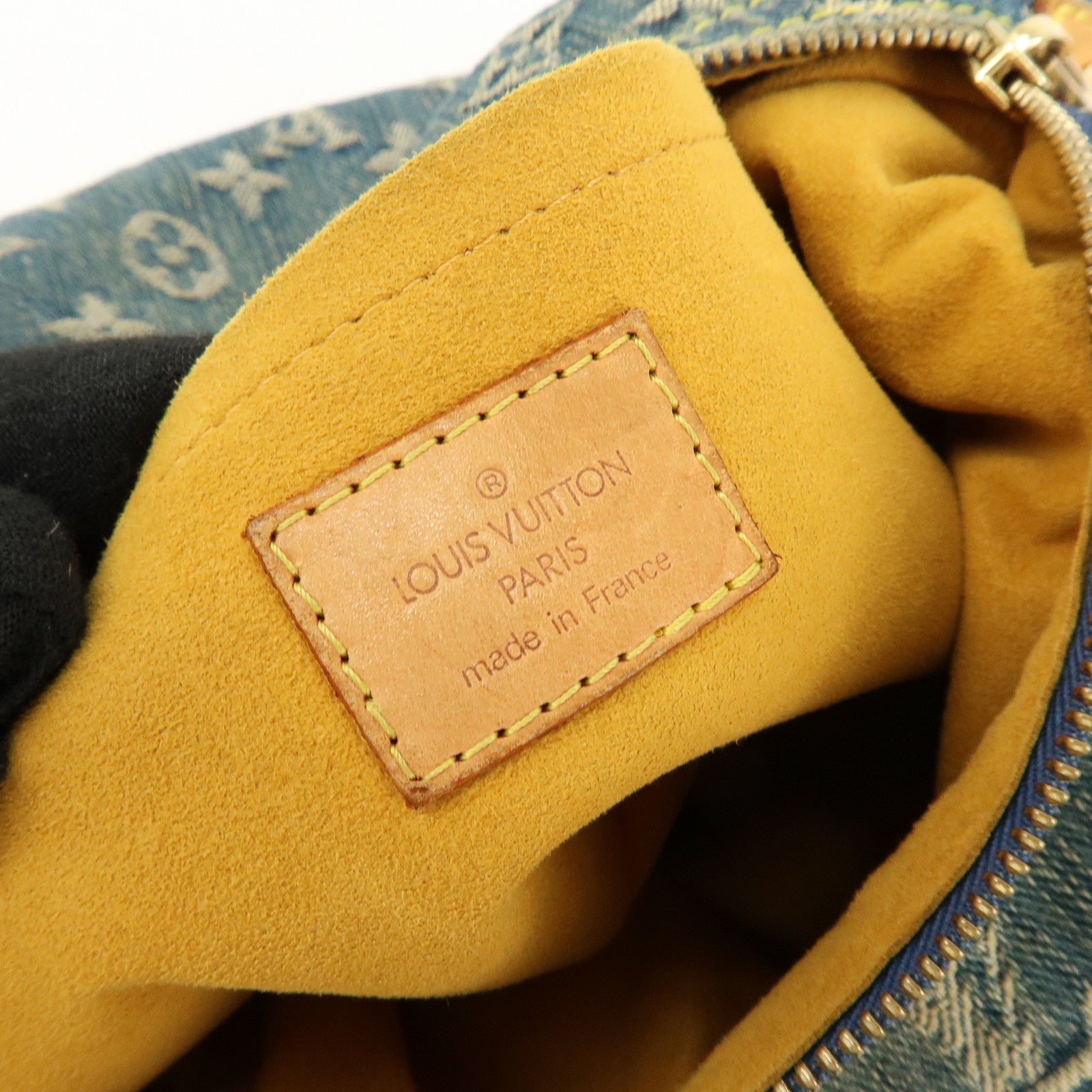 Louis Vuitton Monogram Denim Baggy GM Shoulder Bag Blue M95048