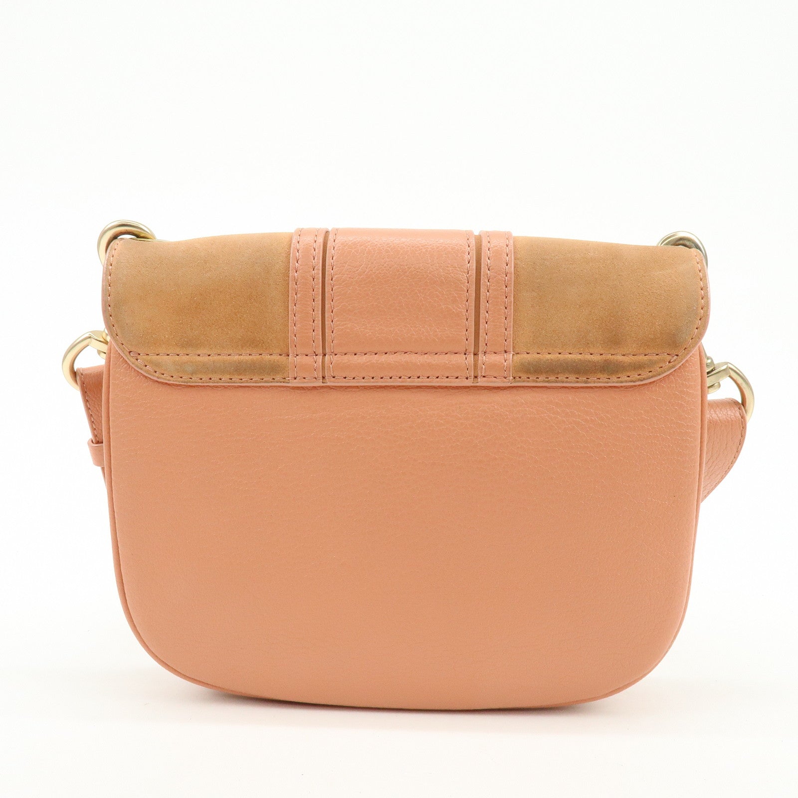 Chloe See By Chloe Joan Suede Leather Shoulder Crossbody Bag Pink