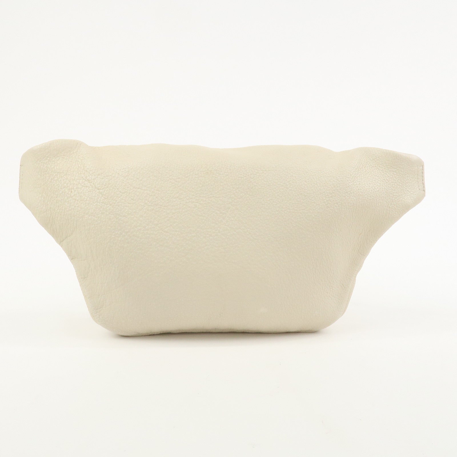 GUCCI Sherry Leather Canvas Waist Bag Ivory 493869