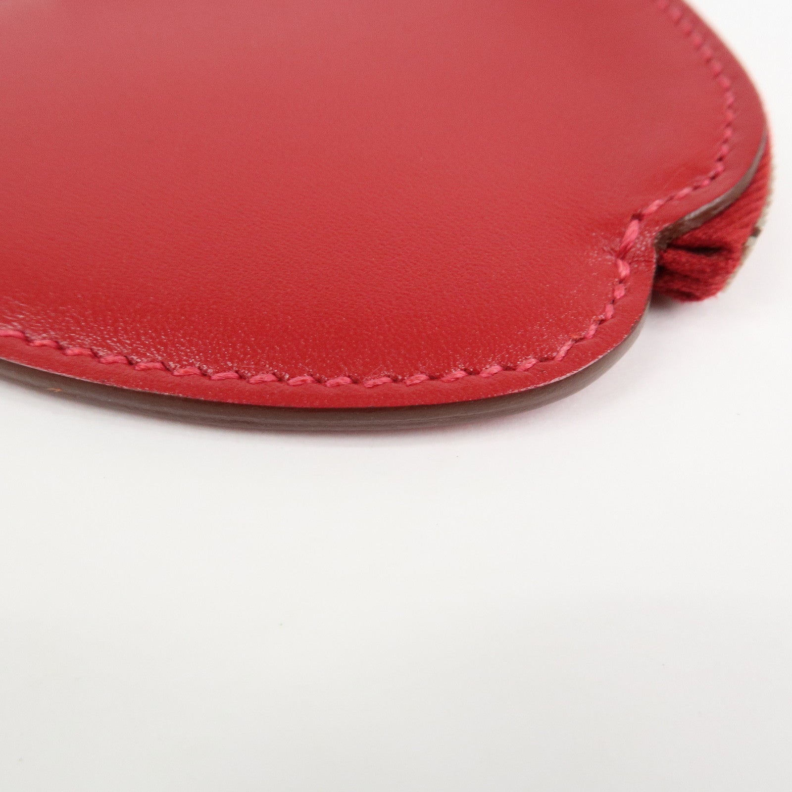 HERMES Tutti Frutti Porte Monnaie Pomme T Stmaped Apple Coin Case