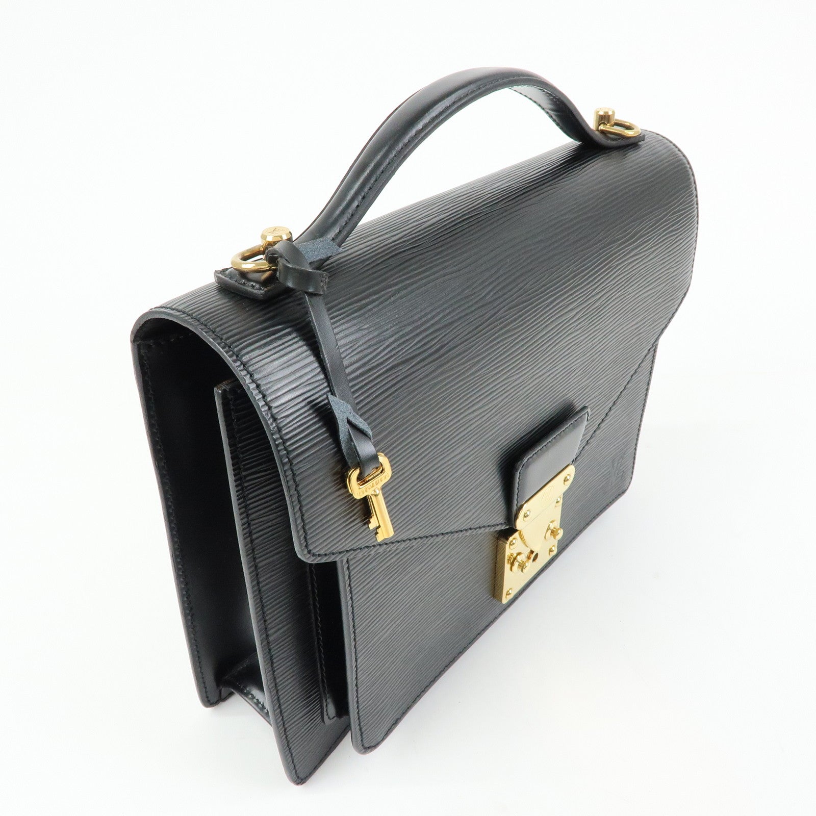 Louis Vuitton Epi Monceau 2Way Shoulder Bag Hand Bag Noir M52122