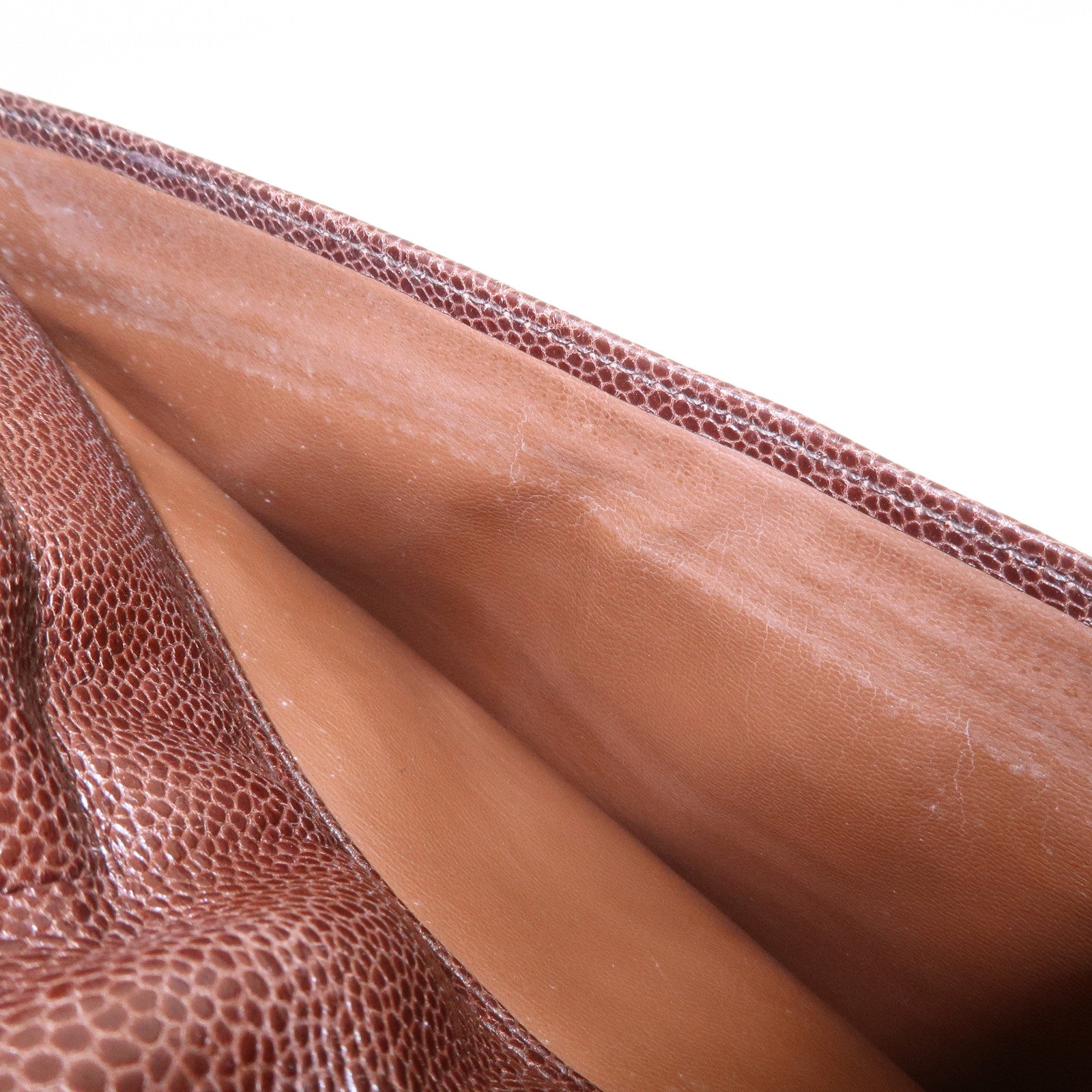 CHANEL COCO Mark Caviarskin Shoulder Bag Brown Gold