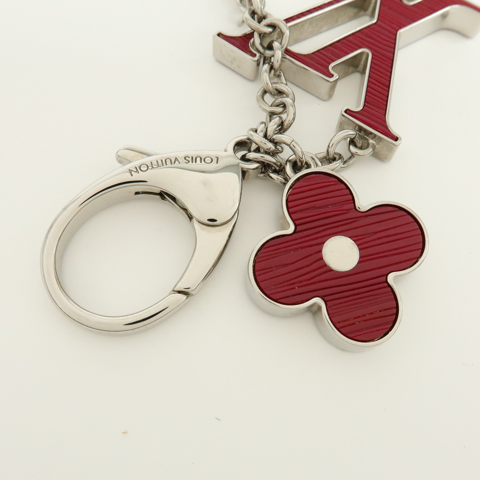 Louis Vuitton Bijou Sac Fleur de Epi Bag Charm Bordeaux M66502