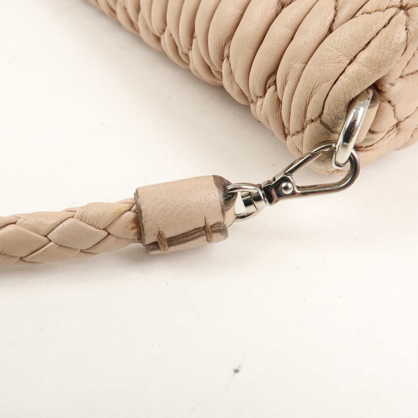 MIU MIU Matelasse Leather 2Way Bag Shoulder Bag Pink RP0169