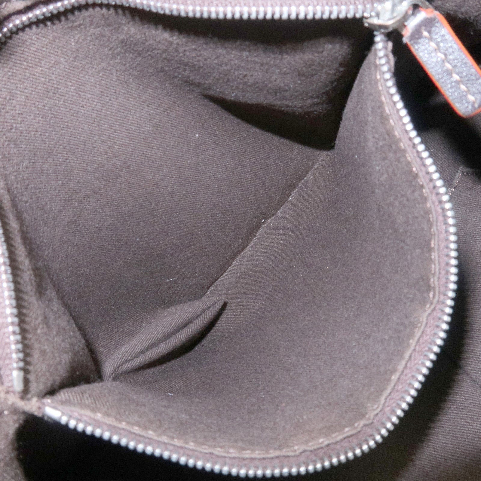 CELINE Macadam Canvas Leather Tote Bag Shoulder Bag Beige Brown