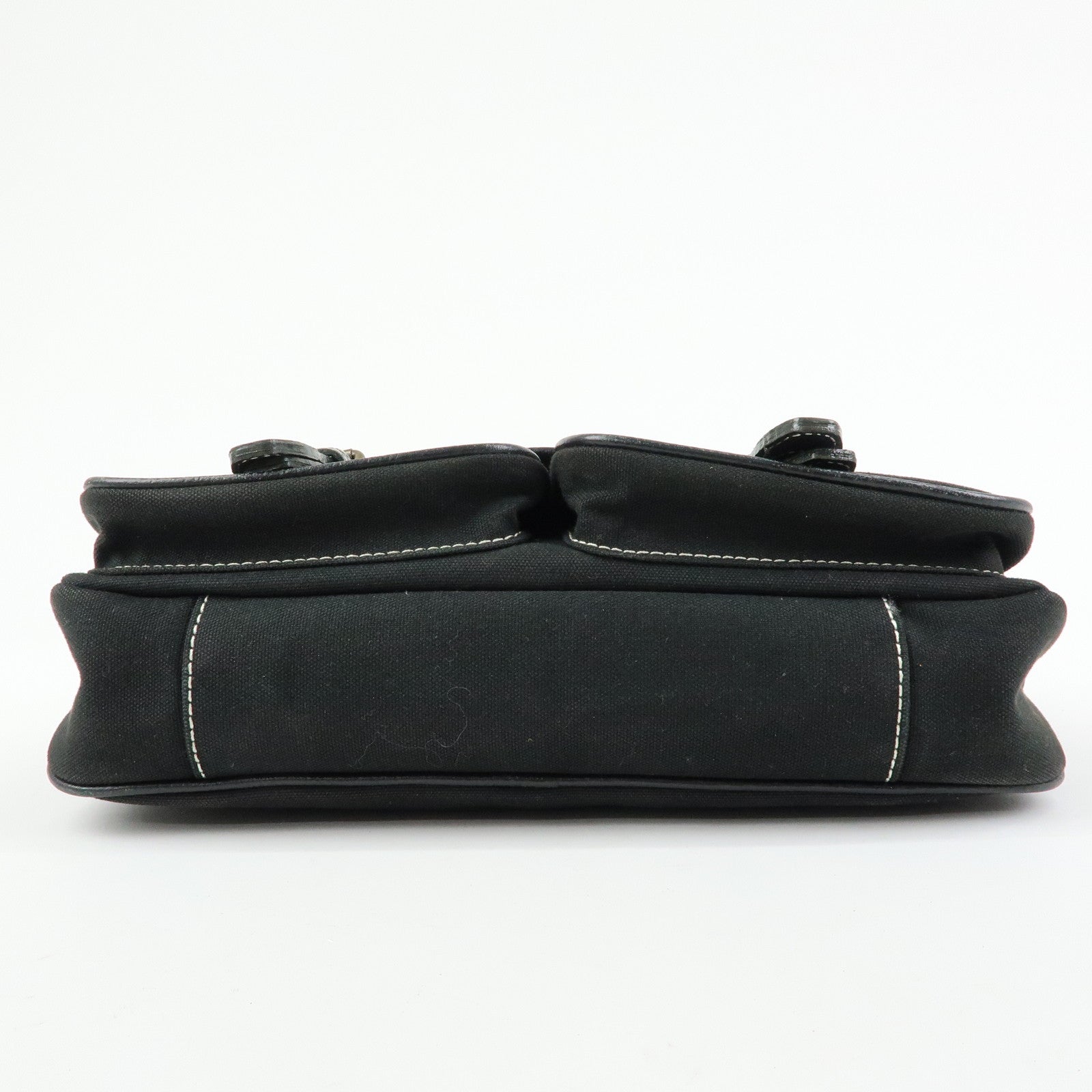 BURBERRY blue Label Canvas Shoulder Bag Crossbody Bag Black
