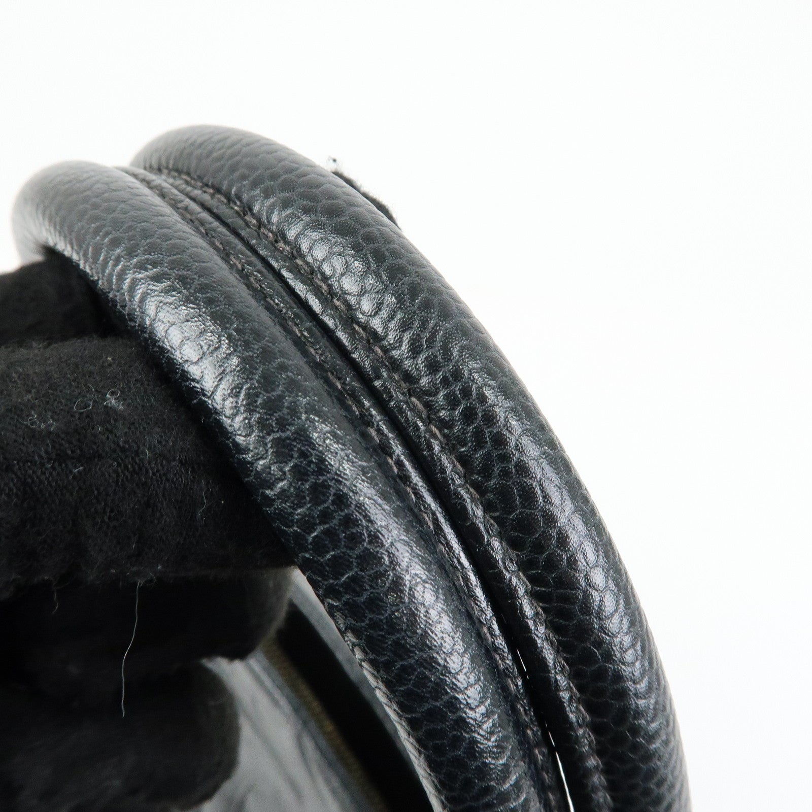 CHANEL Matelasse COCO Mark Cavairskin Medallion Hand Bag A01804