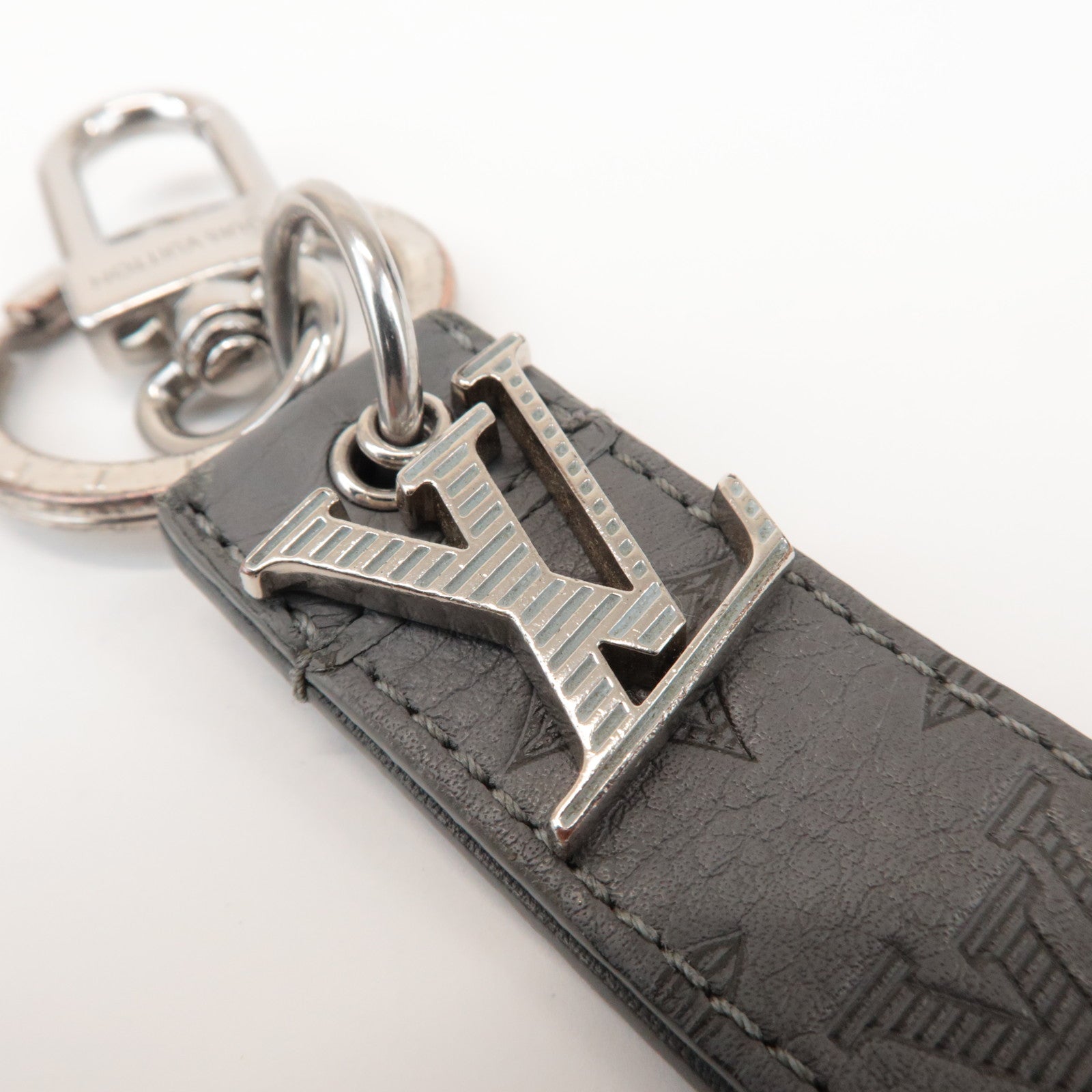 Louis Vuitton Monogram Shadow Dragonne Key Charm Key Holder M82373