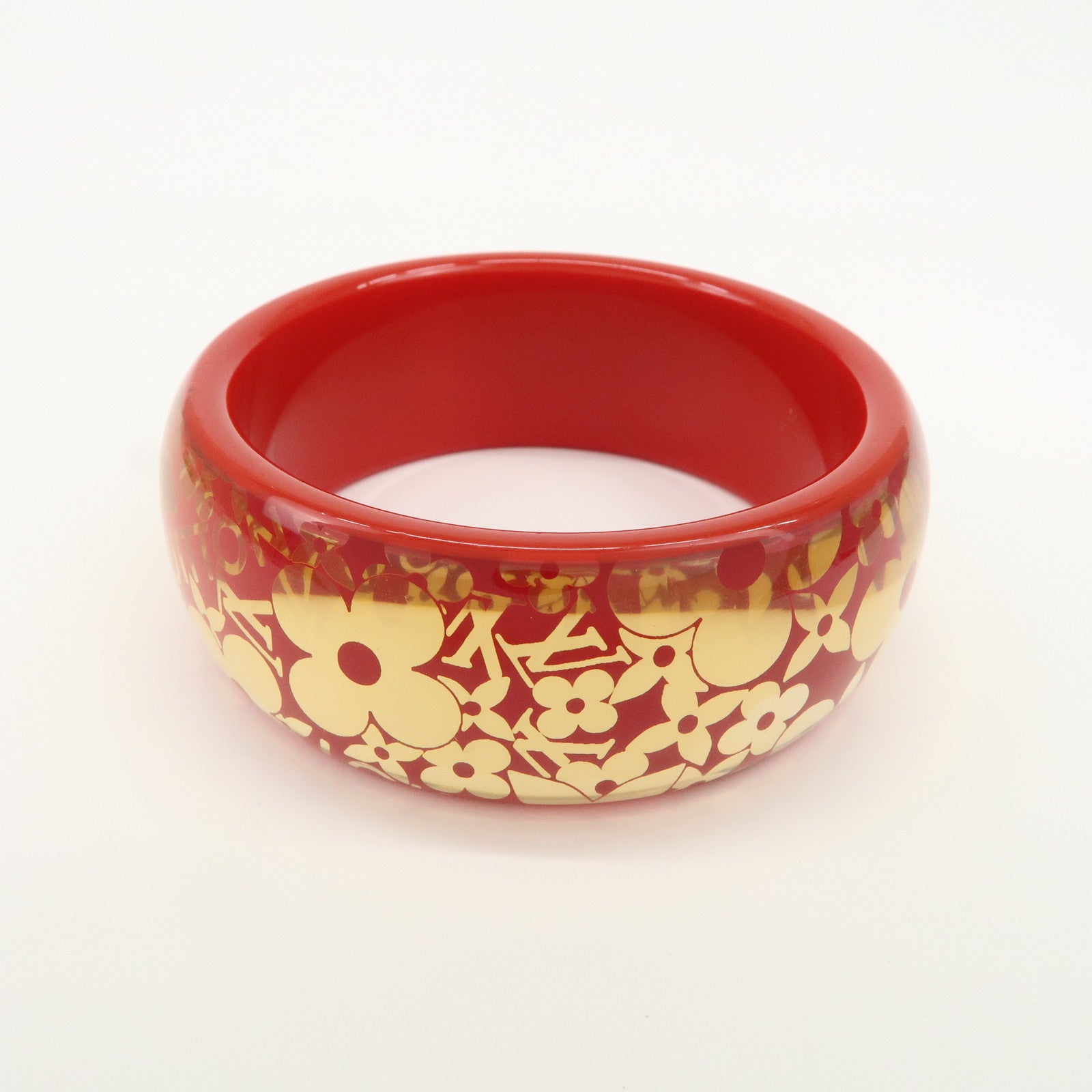 Louis Vuitton Tropical Cocktail GM Resin Bracelet Red Gold