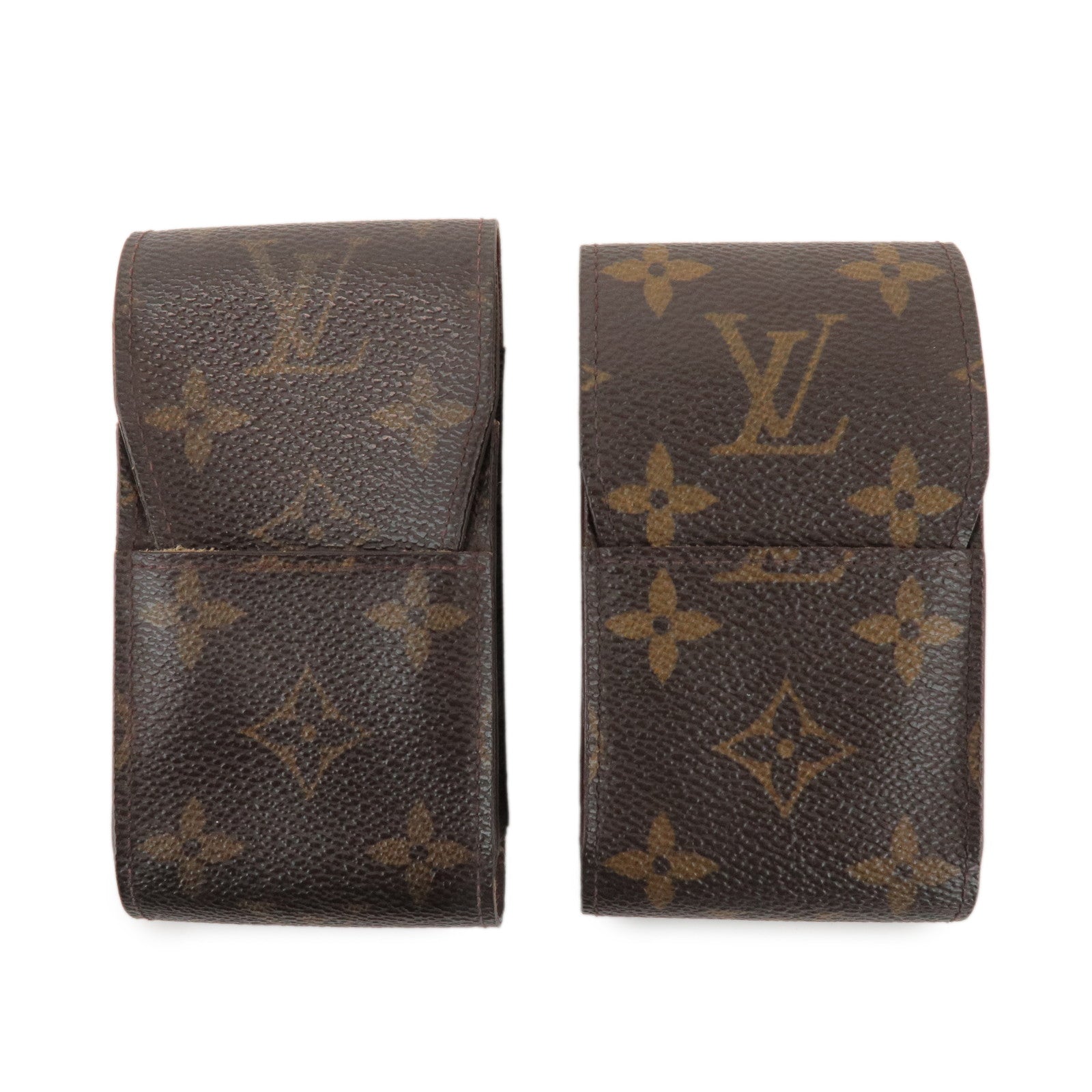Louis Vuitton Monogram Set of 2 Etui Cigaret Cigarette Case M63024