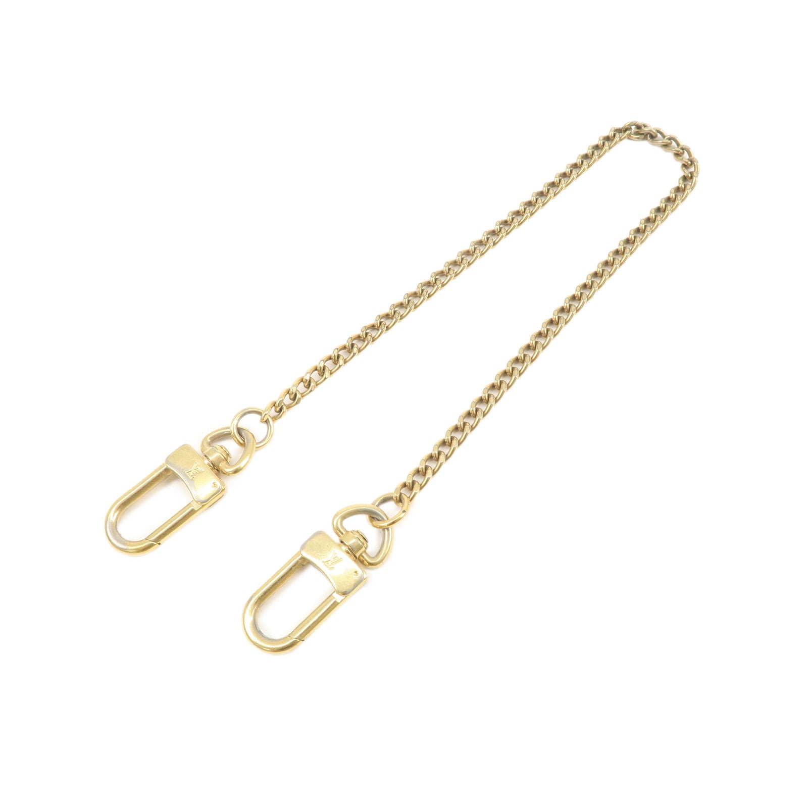 Louis Vuitton Porte Cles Swing Metal Bag Charm Key Chain Gold