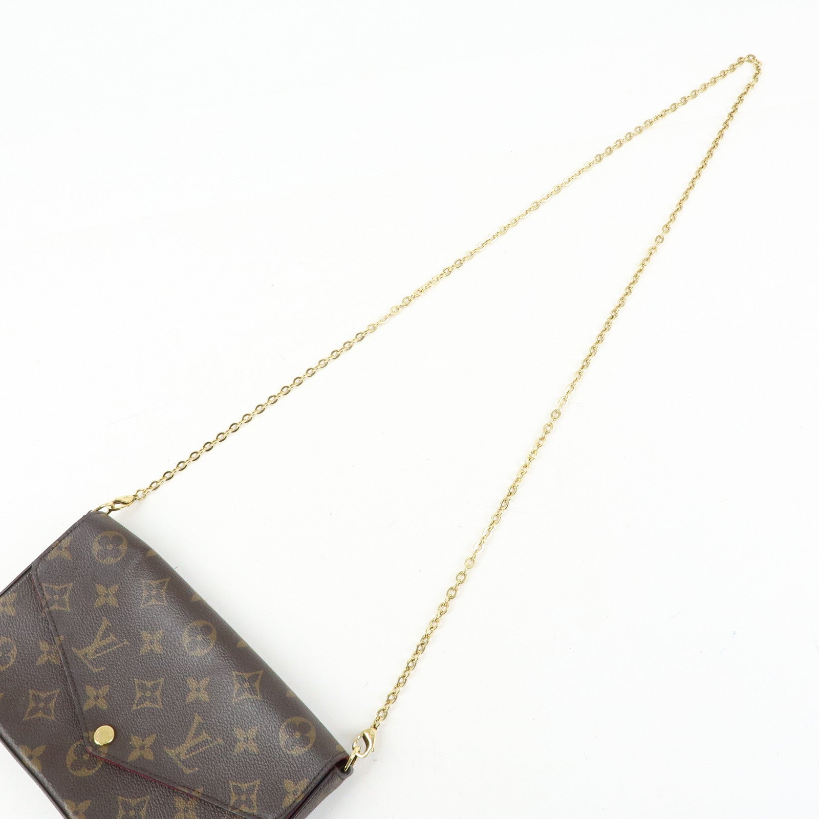 Louis Vuitton Monogram Pochette Felicie Shoulder Bag Brown M61276