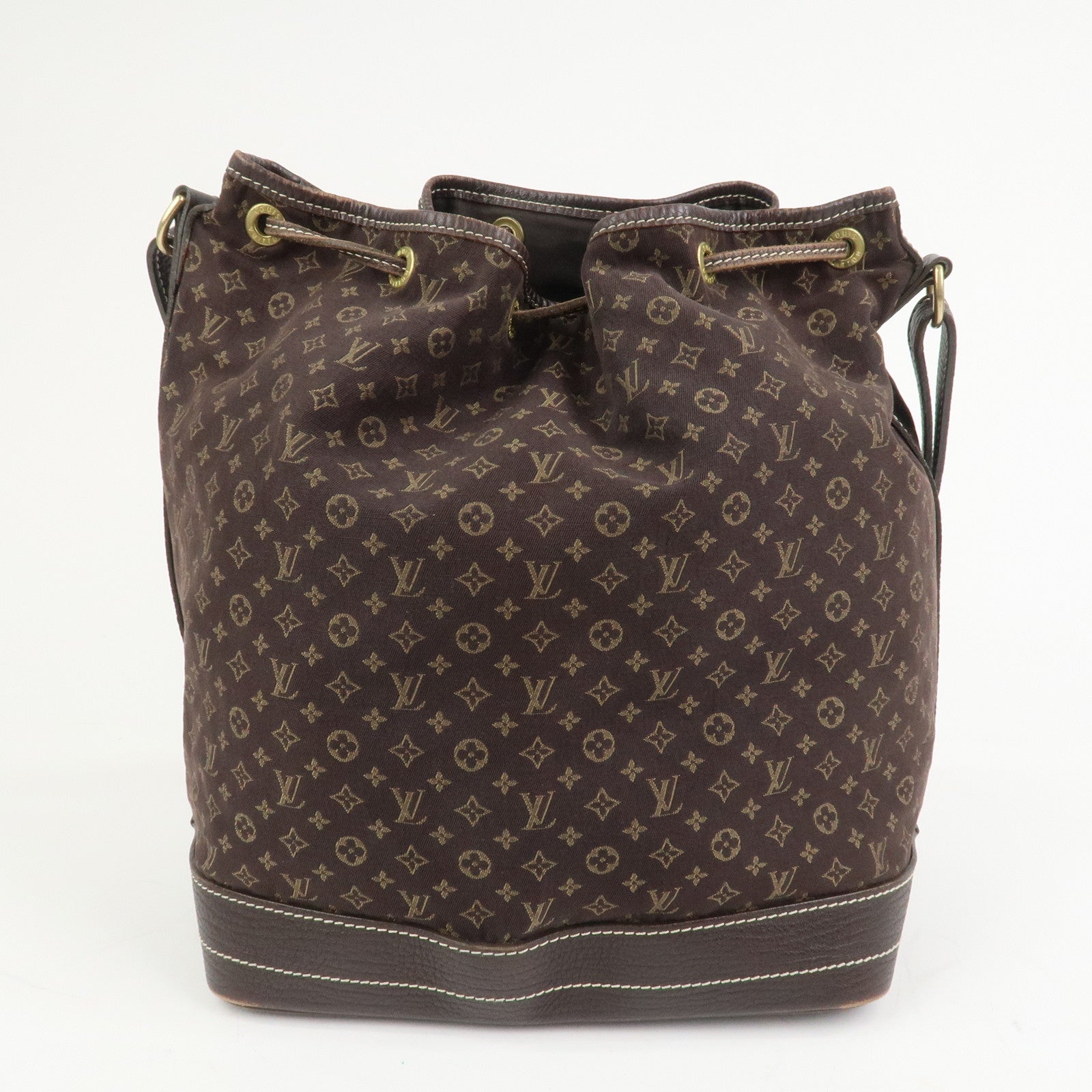Louis Vuitton Monogram Mini Lin Noe Shoulder Bag Ebene M95229