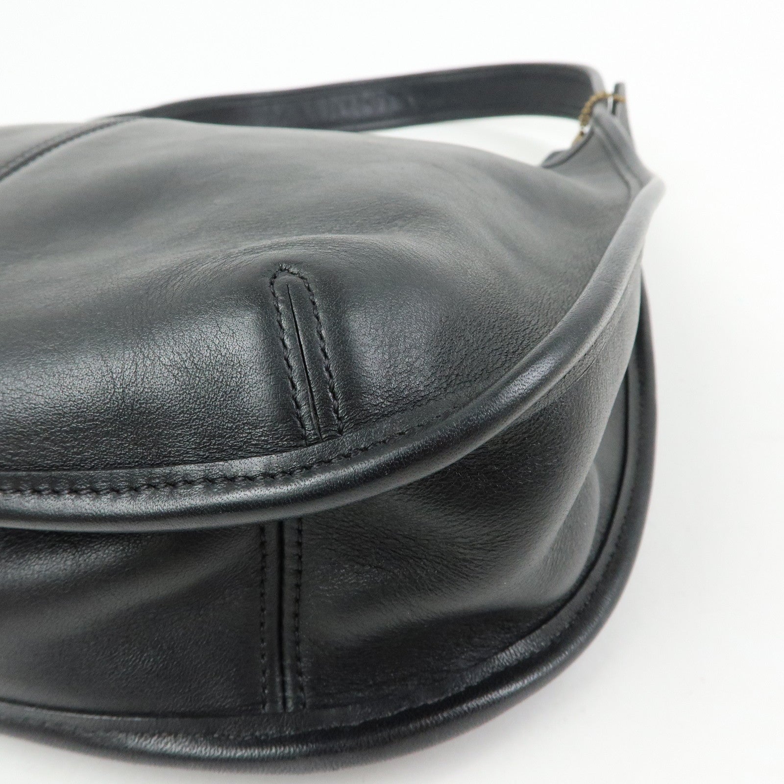 COACH Ergo Leather Shoulder Bag Hand Bag Black