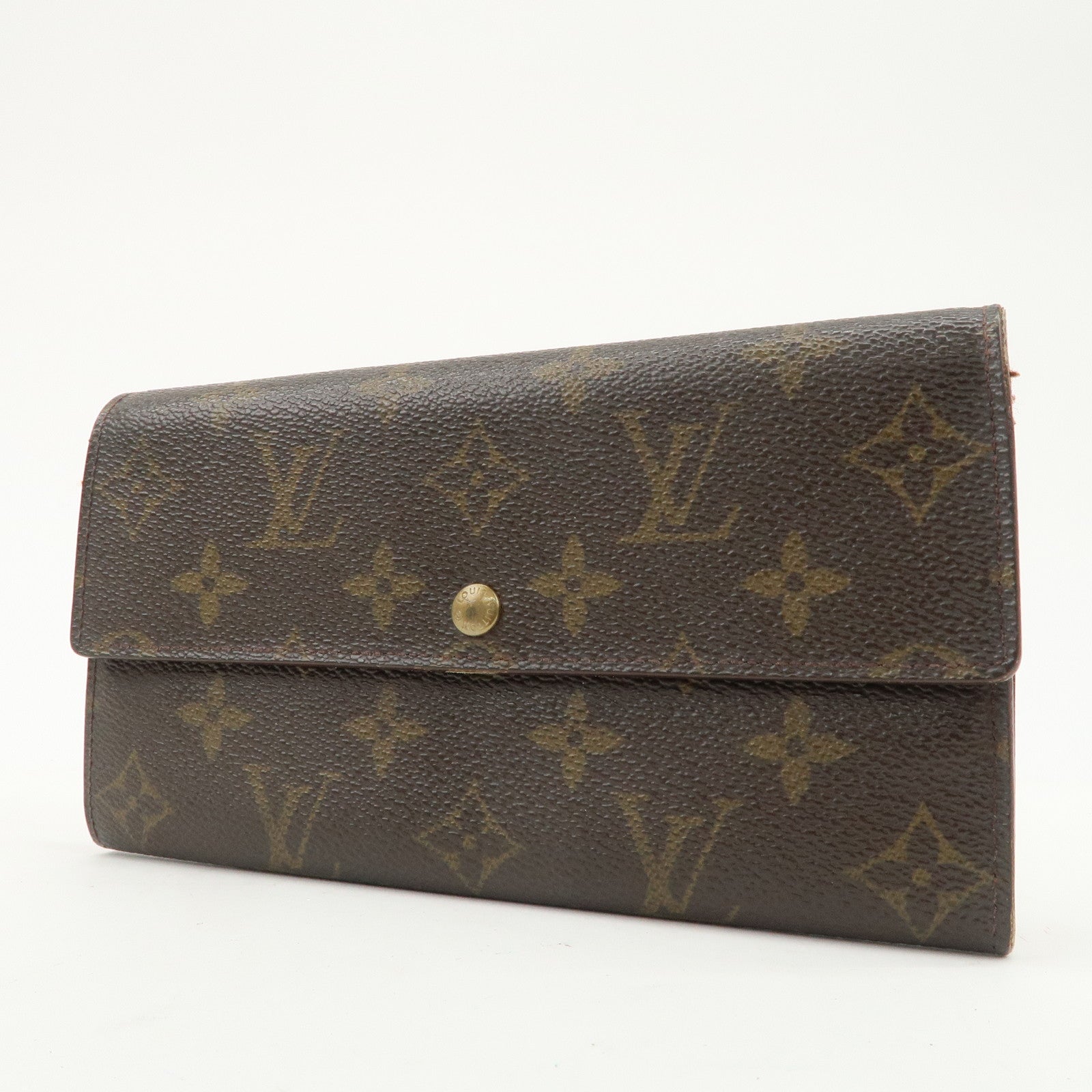 Louis Vuitton Monogram Epi Leather Set of 3 Long Wallet Brown Black