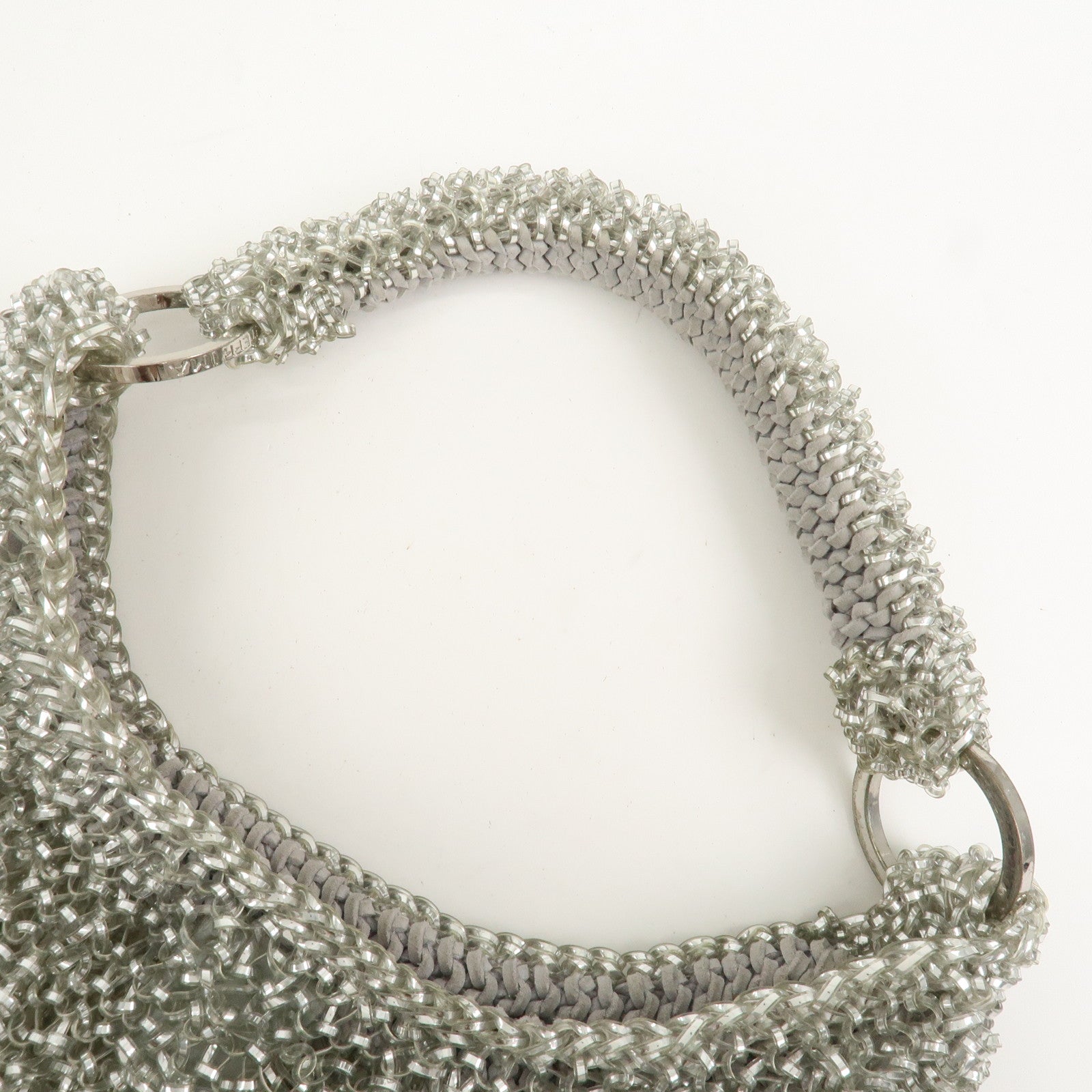 ANTEPRIMA PVC Hand Bag Shoulder Bag Clear Transparent Silver