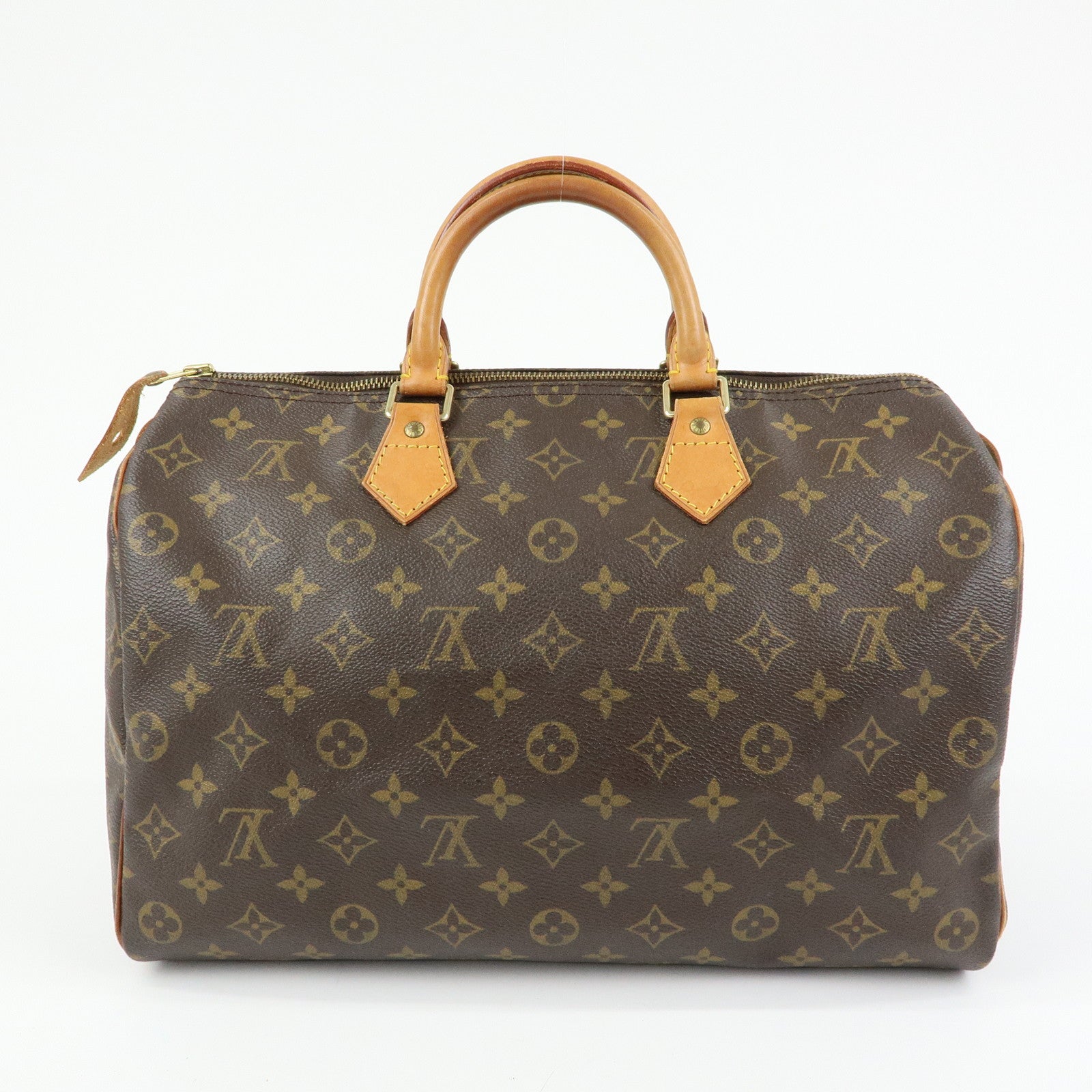 Louis Vuitton Monogram Speedy 35 Boston Bag Hand Bag Brown M41524