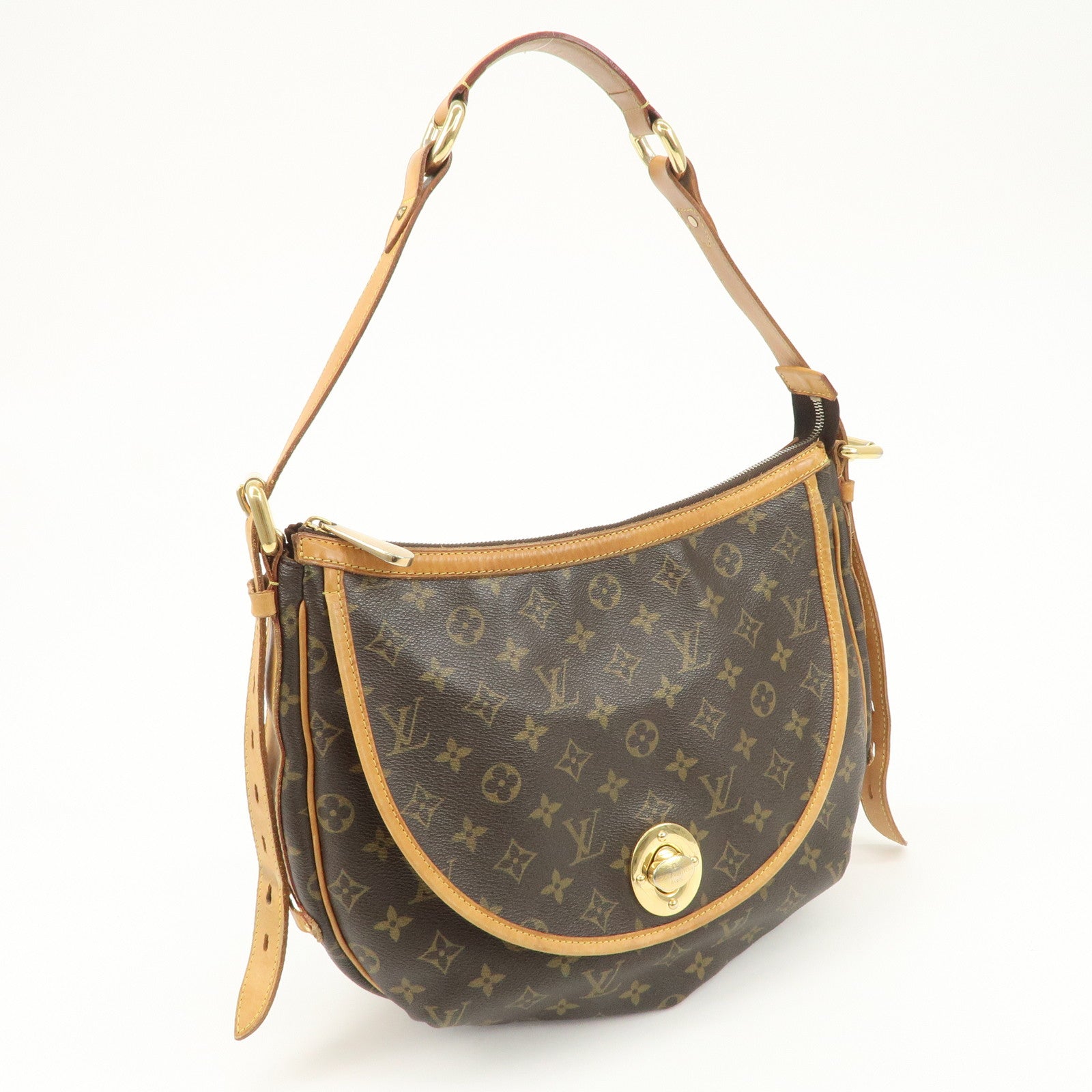 Louis Vuitton Monogram Tulum GM Shoulder Bag Brown M40075 Used
