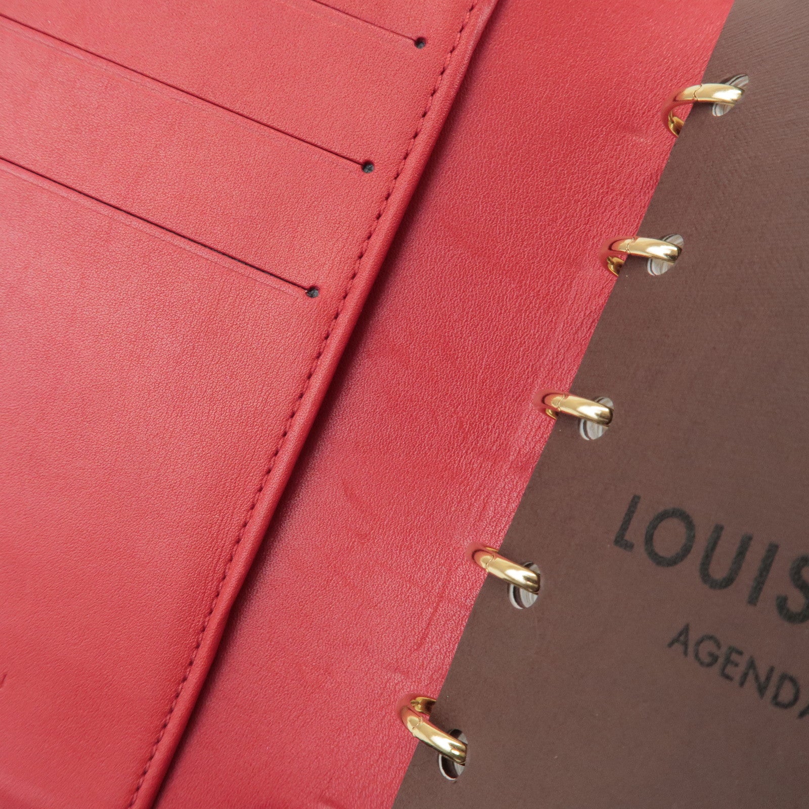 Louis Vuitton Monogram Vernis Agenda PM Pomme d'Amour Red R21016