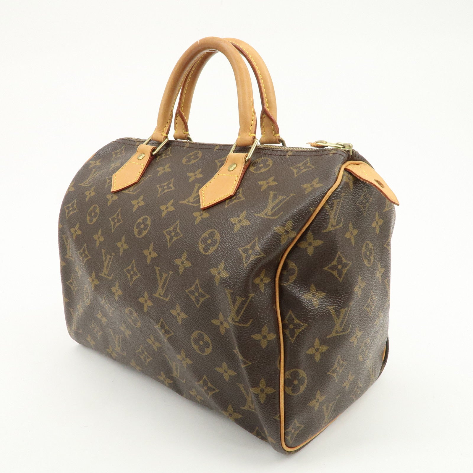 Louis Vuitton Monogram Speedy 30 Boston Bag Hand Bag Brown M41526