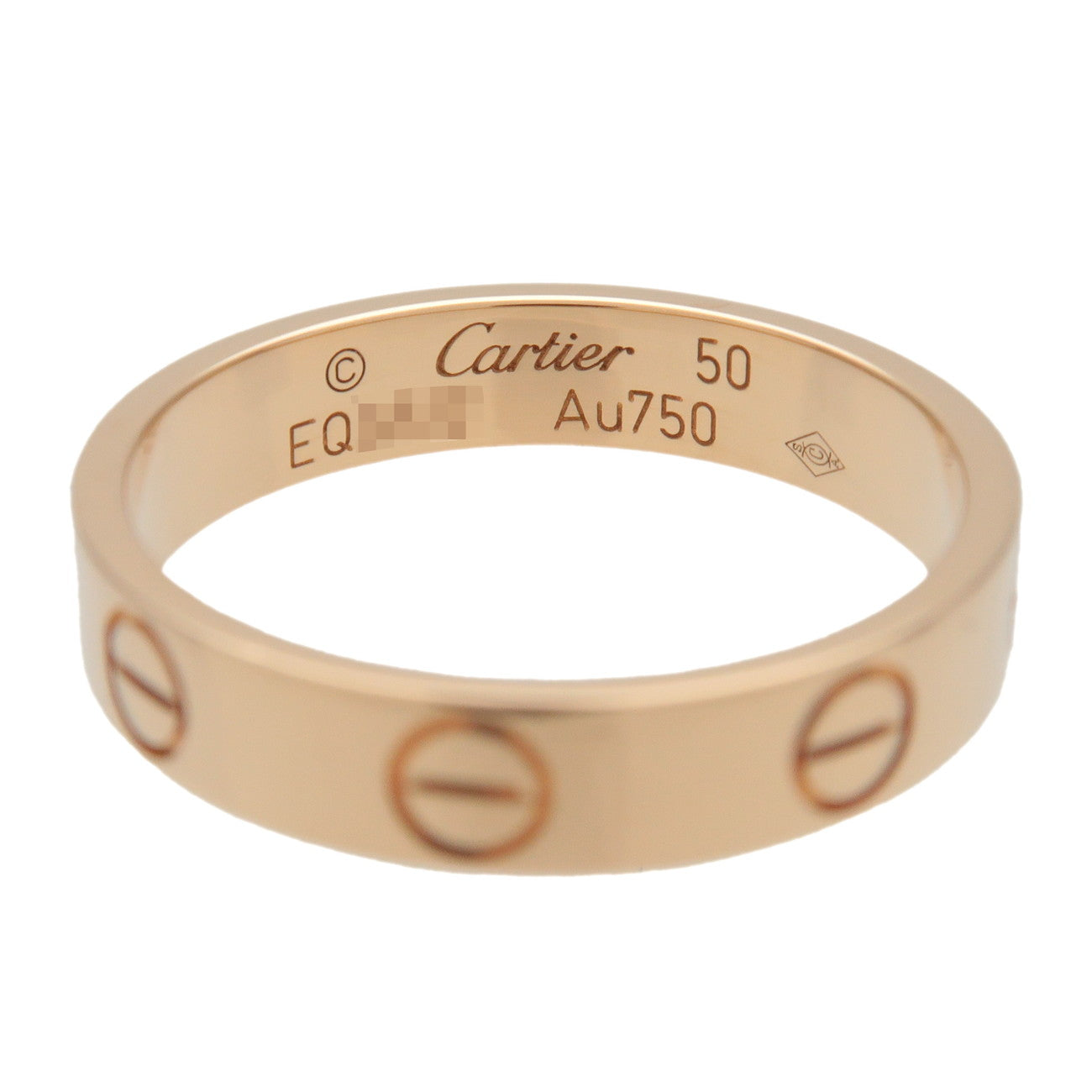 Cartier Mini Love Ring #50 K18 750YG Yellow Gold US5-5.5 EU50