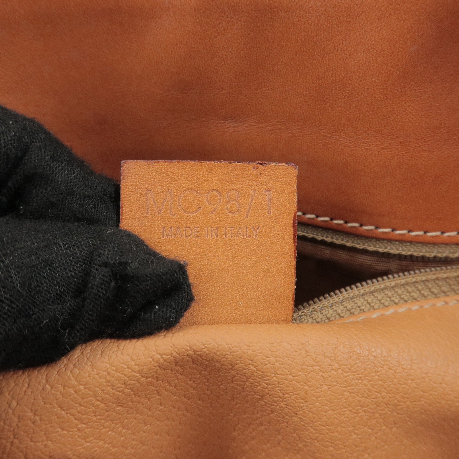 CELINE Macadam PVC Coated Canvas Leather Hand Bag Tote Bag Brown