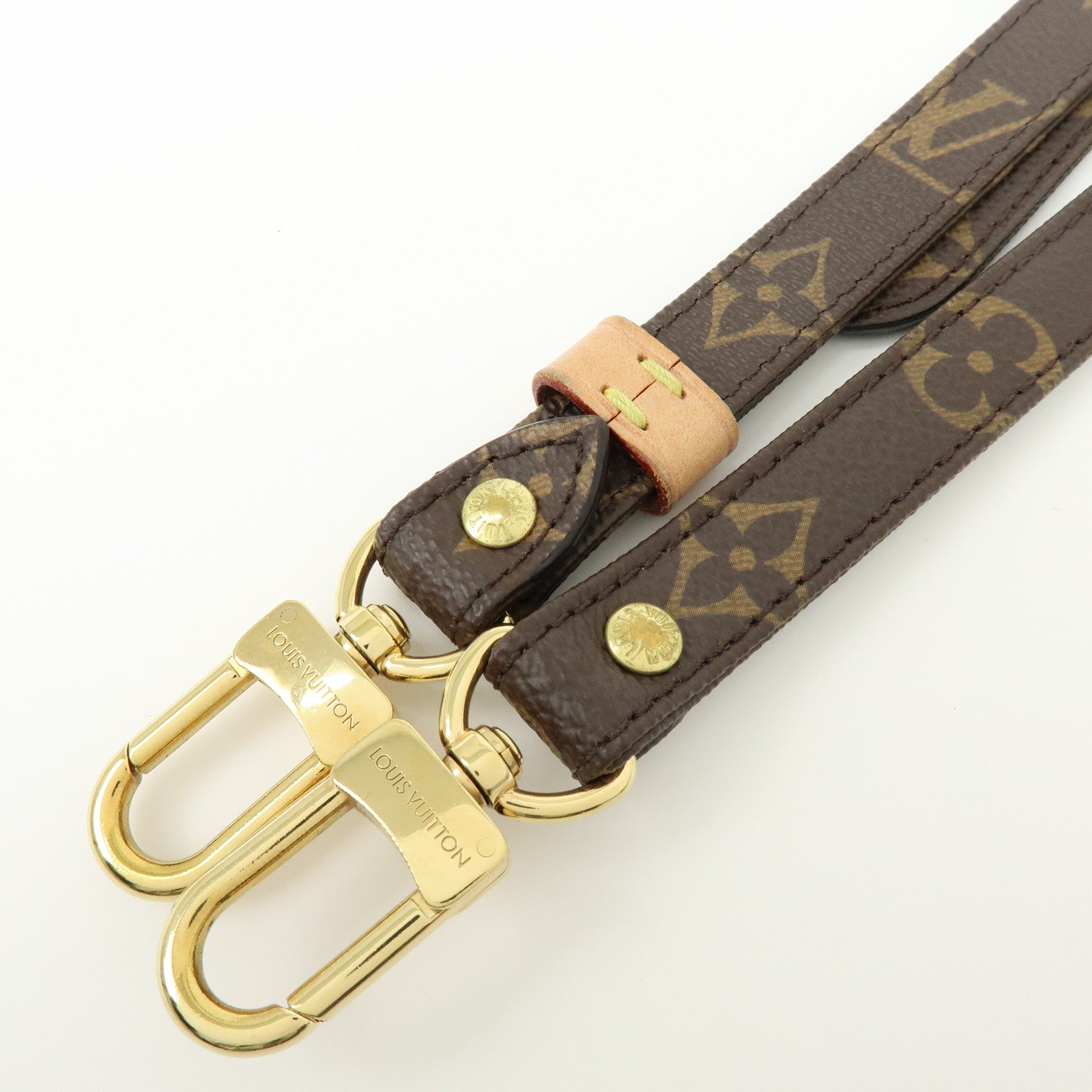 Louis Vuitton Monogram Adjustable Shoulder Strap Brown 120cm J52315