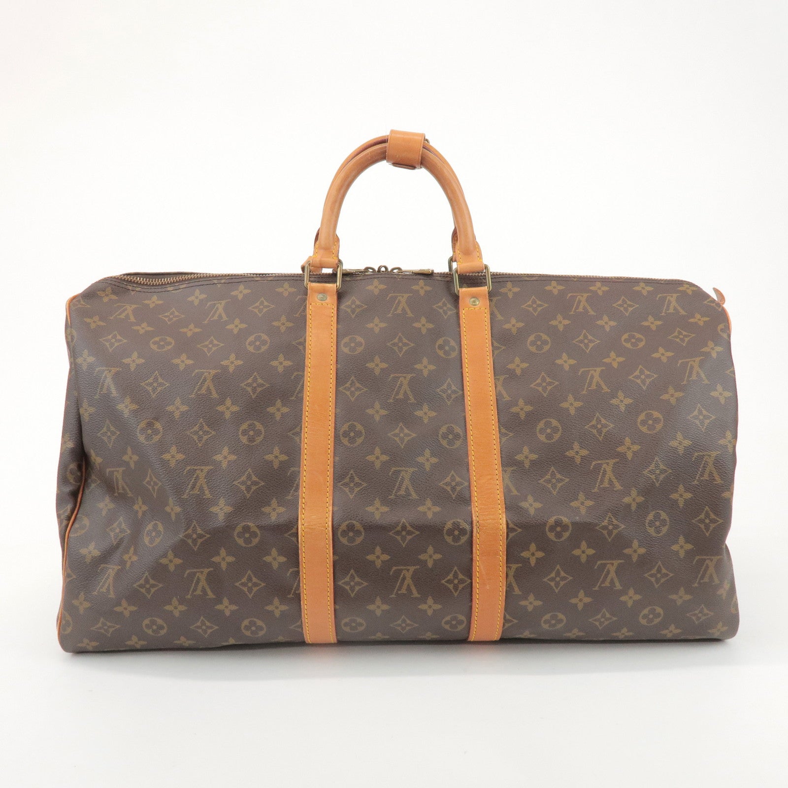 Louis Vuitton Monogram Keep All 55 Boston Bag Brown M41424
