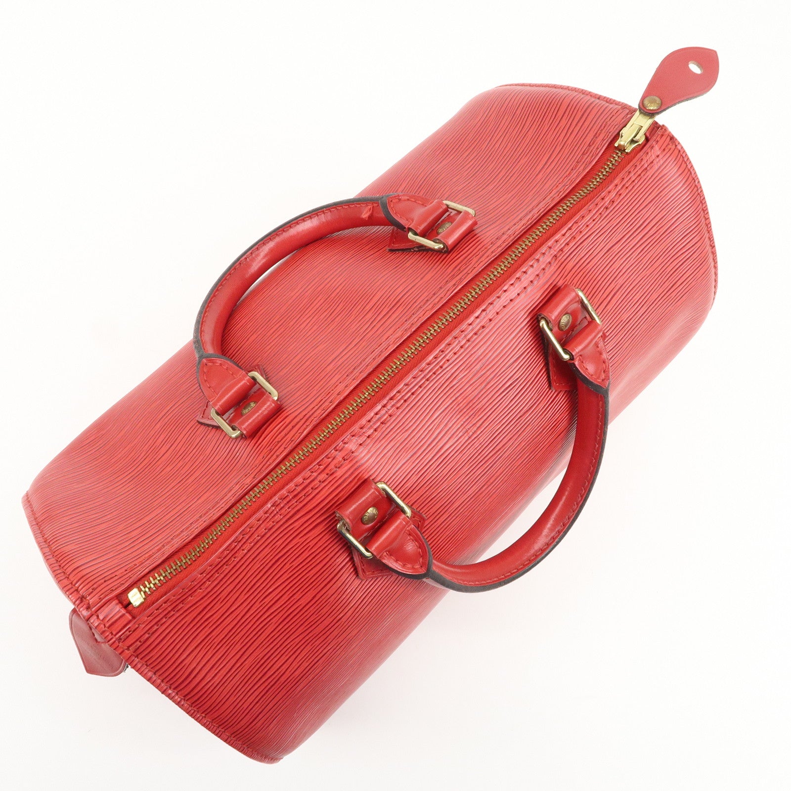 Louis Vuitton Epi Leather Speedy 30 Boston Bag Castilian Red M43007