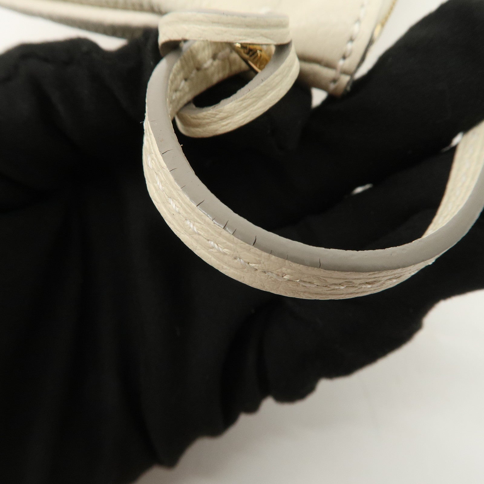 Louis Vuitton Monogram Empreinte Citadines Pouch Hand Bag Neige