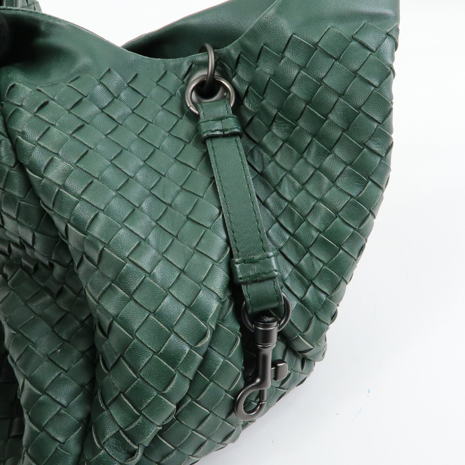 BOTTEGA VENETA Campana Intrecciato Leather Hand Bag 125787V0016