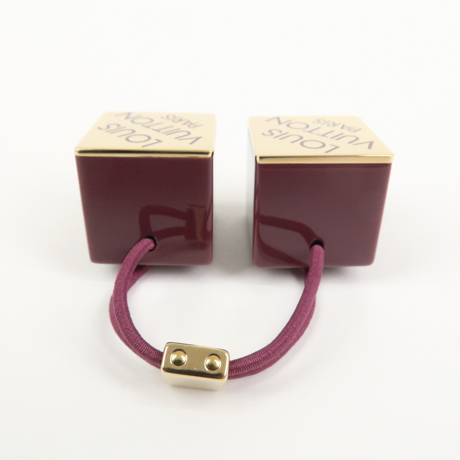 Louis Vuitton Hair Cube Plastic Hair Accessory Purple