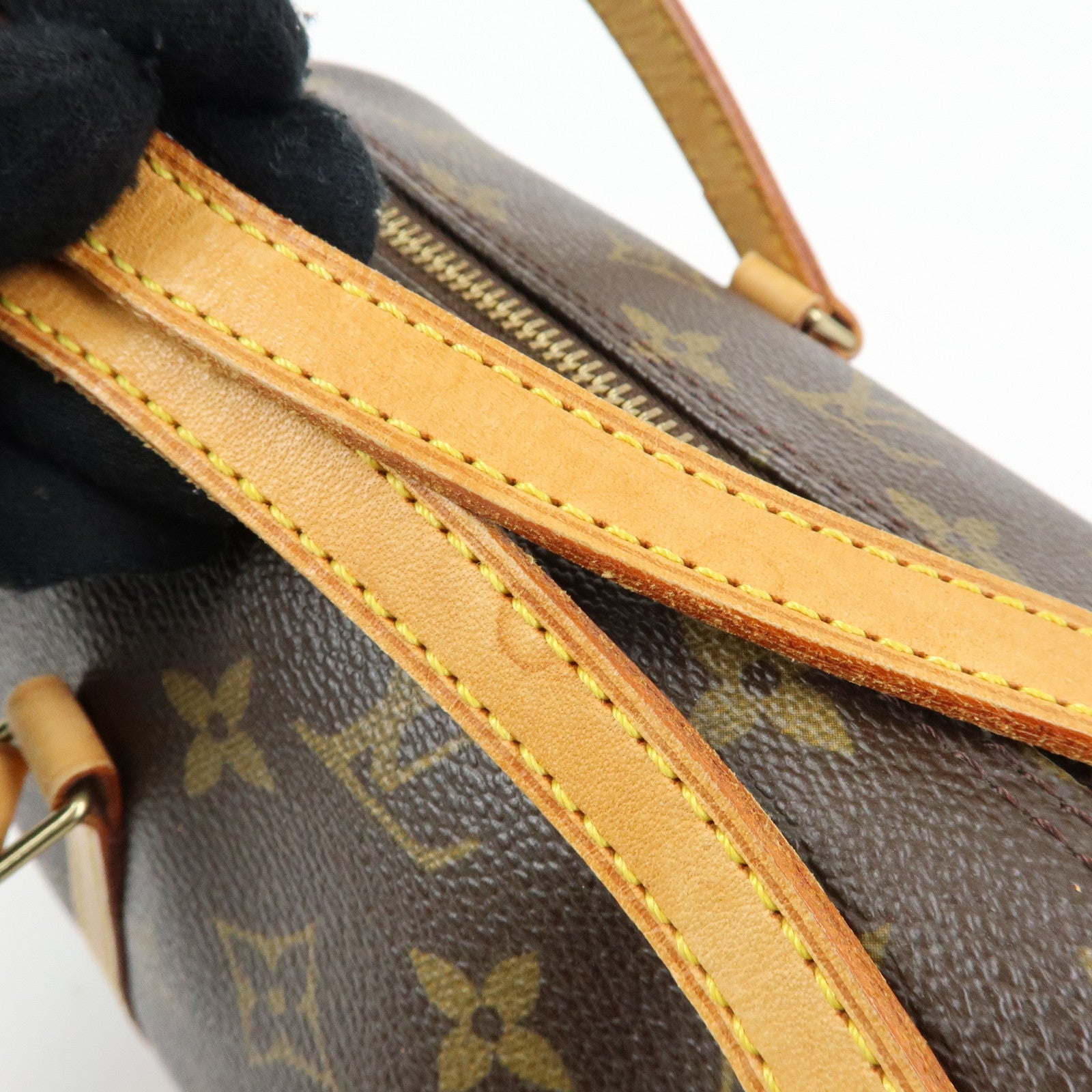 Louis Vuitton Monogram Papillon 30 Hand Bag Brown M51385