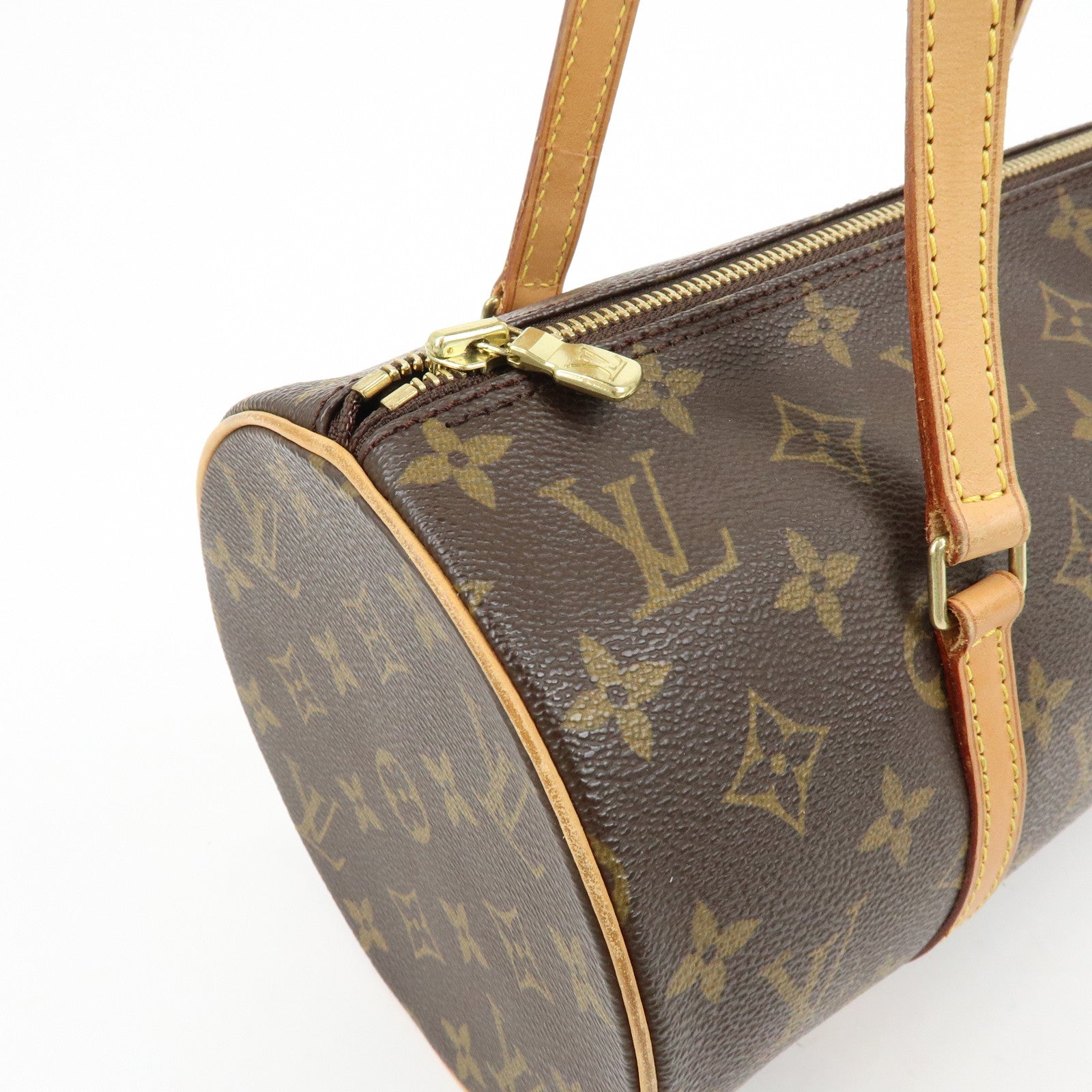 Louis Vuitton Monogram Papillon 30 Hand Bag Brown M51385
