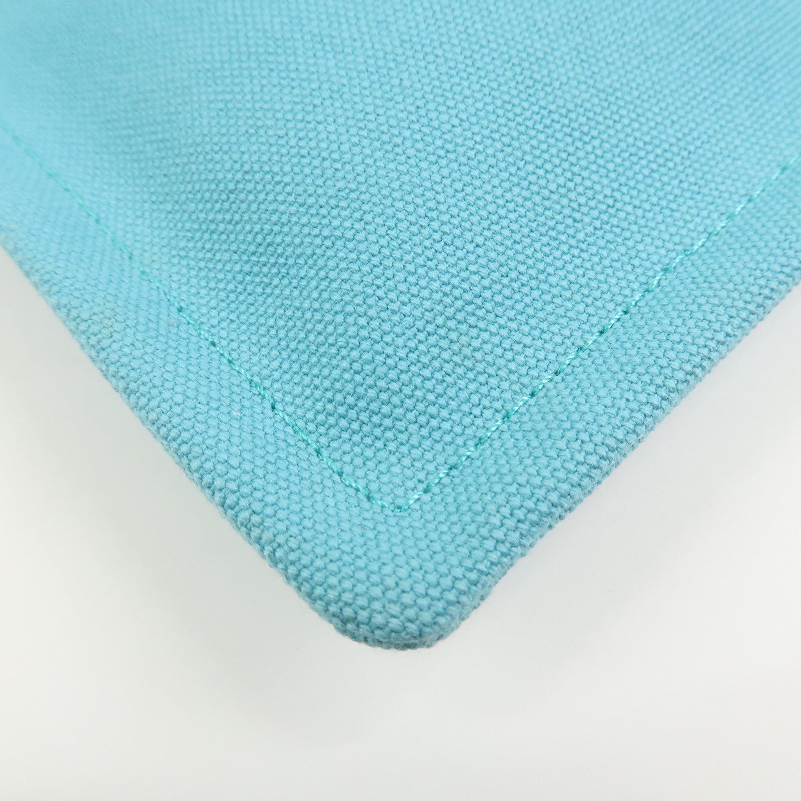 HERMES Bain Yachting Pouch GM Canvas Cosmetic Pouch Blue